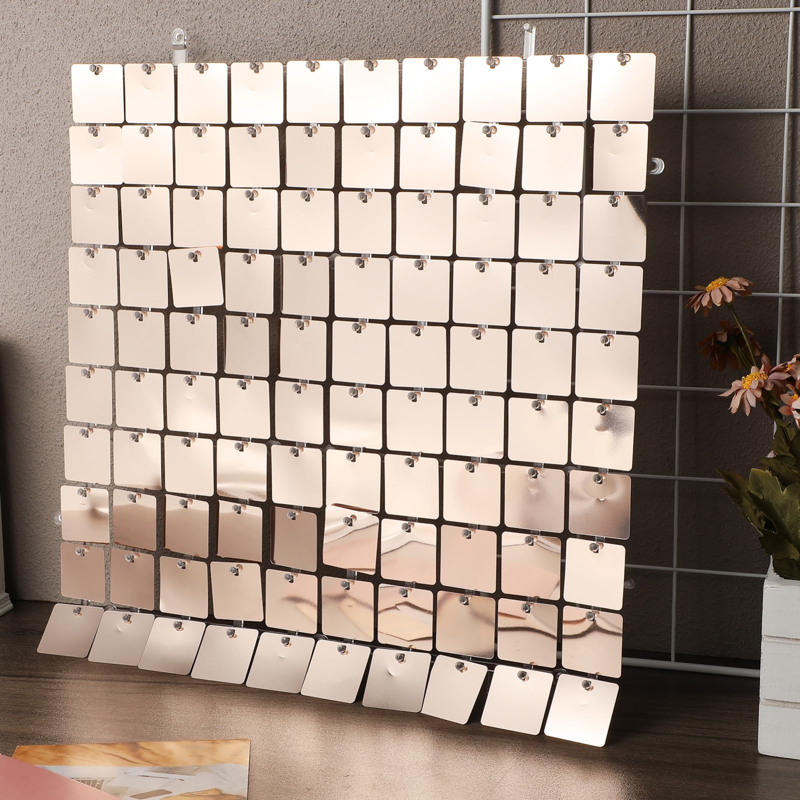 Fond Scintillant à Paillettes 30 Pièces en PC Pet pour Décor Mural