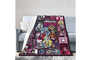 Cartoon Monster Super Soft Flannel Throw Blankets