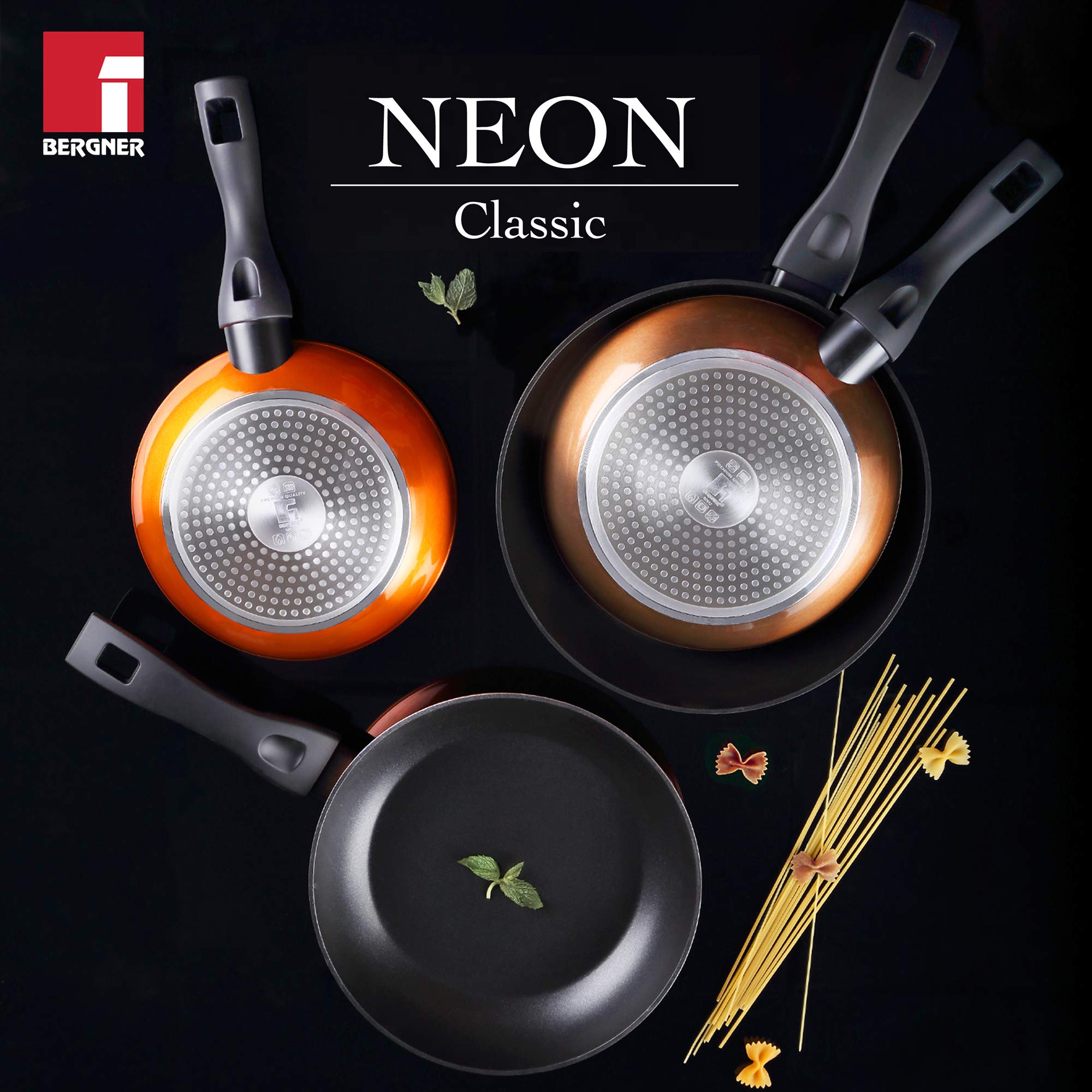 San Ignacio Hita Batteria Da Cucina 8 Pezzi Induzione | Set Pentole Inox + 2 Padelle Neon Alluminio Forgiato Antiaderenti