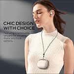Monster Open Ear AC520 Headphones, Bluetooth 6.0 Wireless Earbuds with Premium Audio, Open Ear Headphones with 24H Playtime, Unique Handbag Design, ENC Clear Call, IPX6 Sweatproof, White