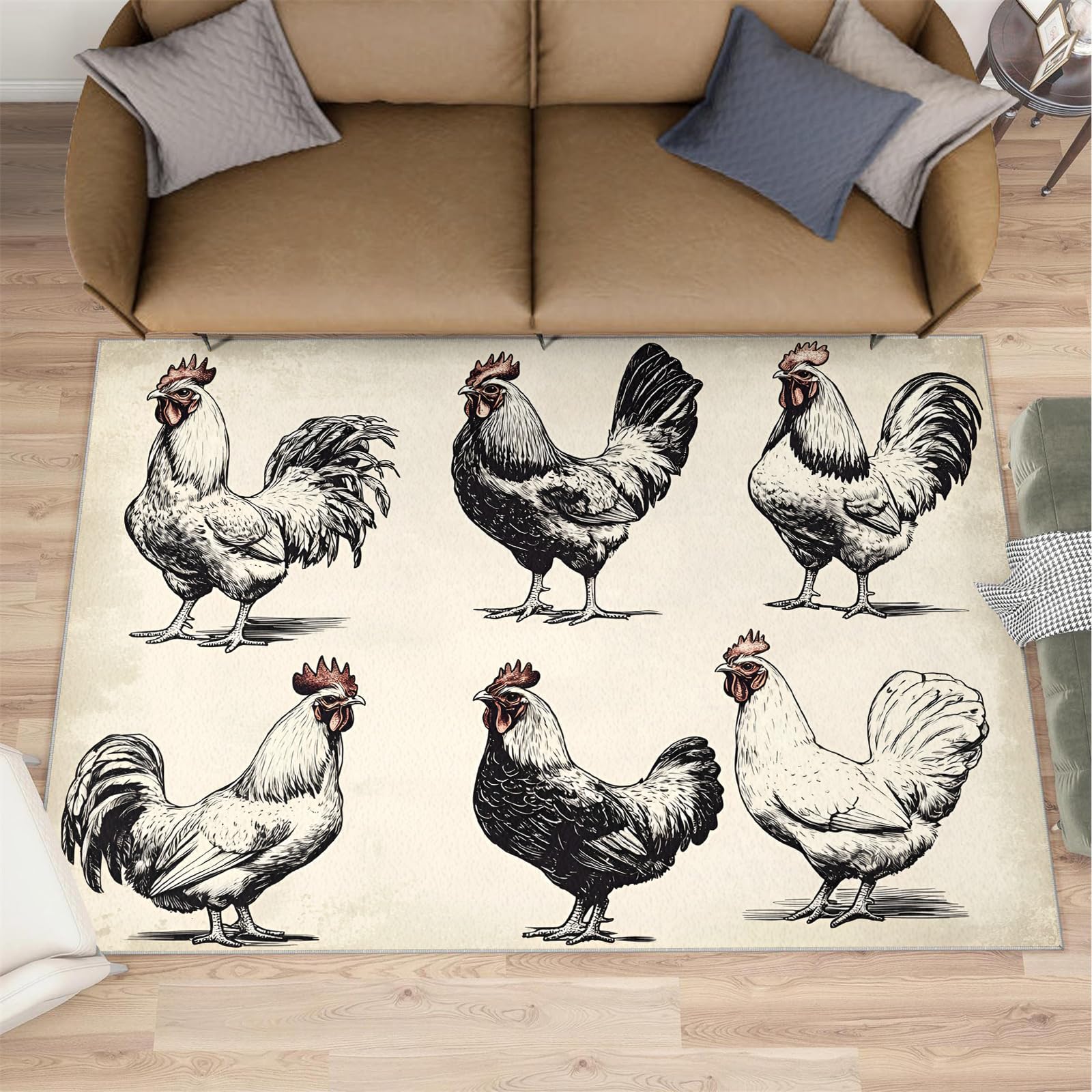 Tapis coq antidérapant 160x230 cm : fini les tapis qui glissent