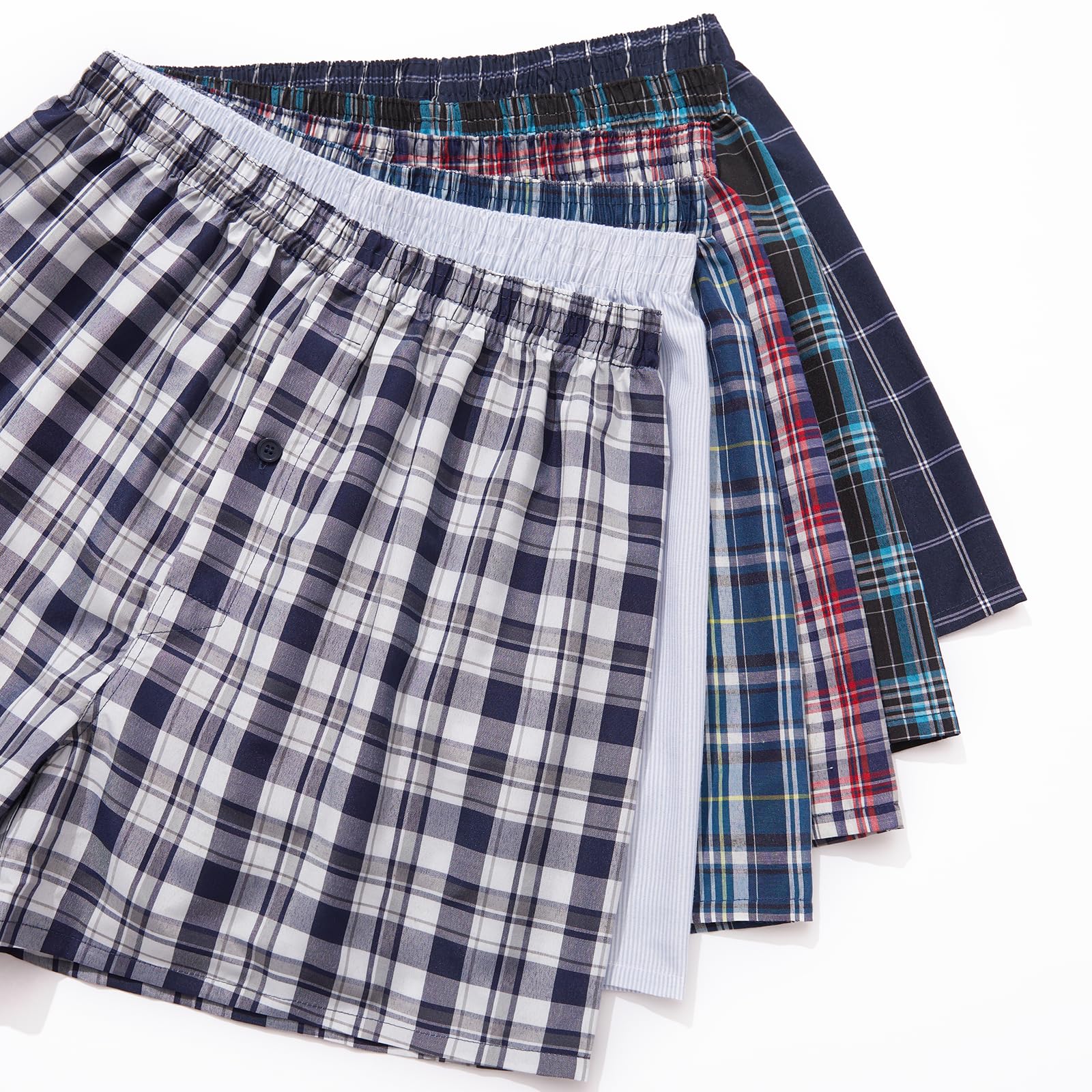JupiterSecret Lot Caleçon Homme Américain Boxer Homme Coton Doux Calecon Homme Confortable Taille Élastique, 6 ou 10 Pièces