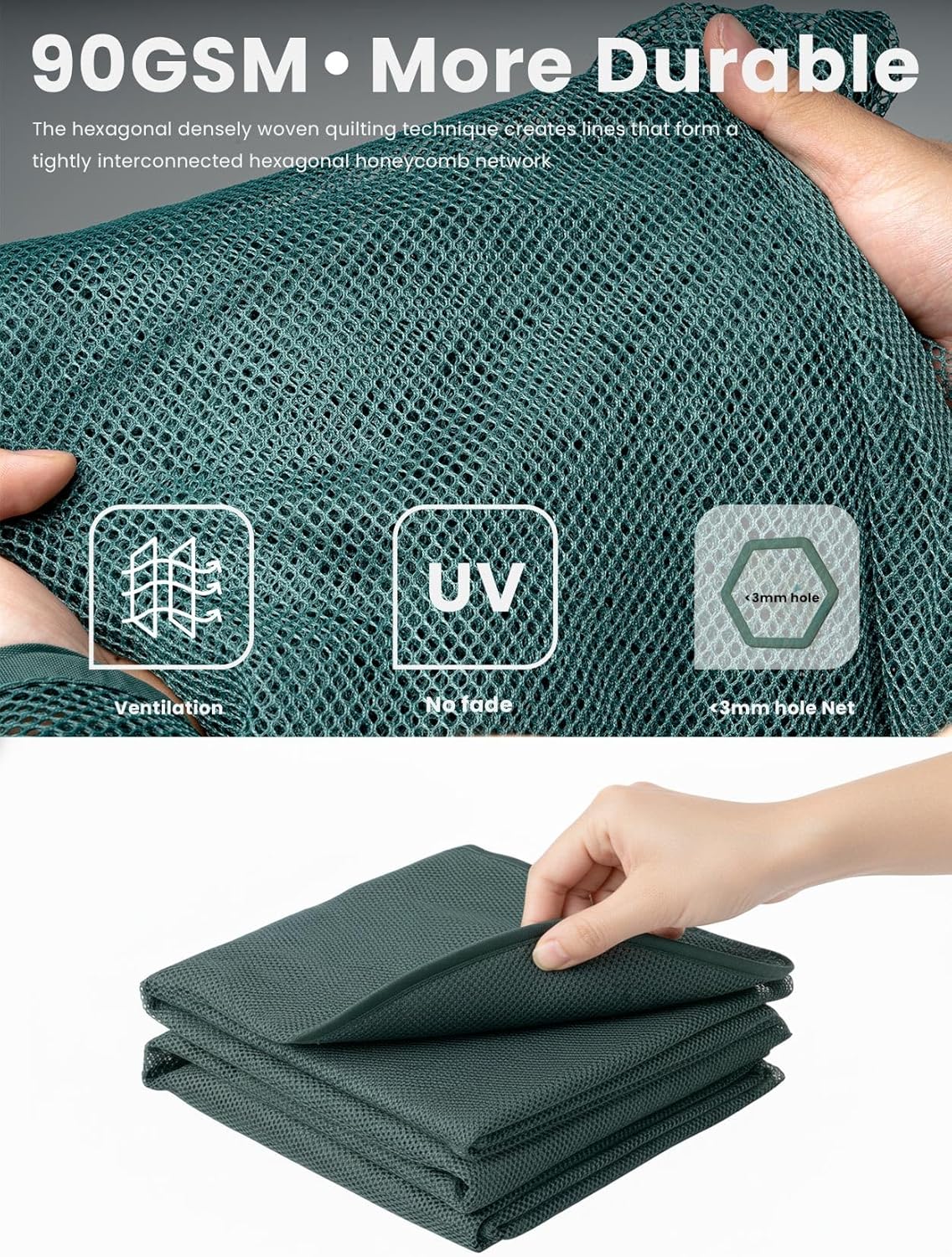 98''x49''x49''Plant Crop Cage Netting Cover Replacement (Not Included Frame)