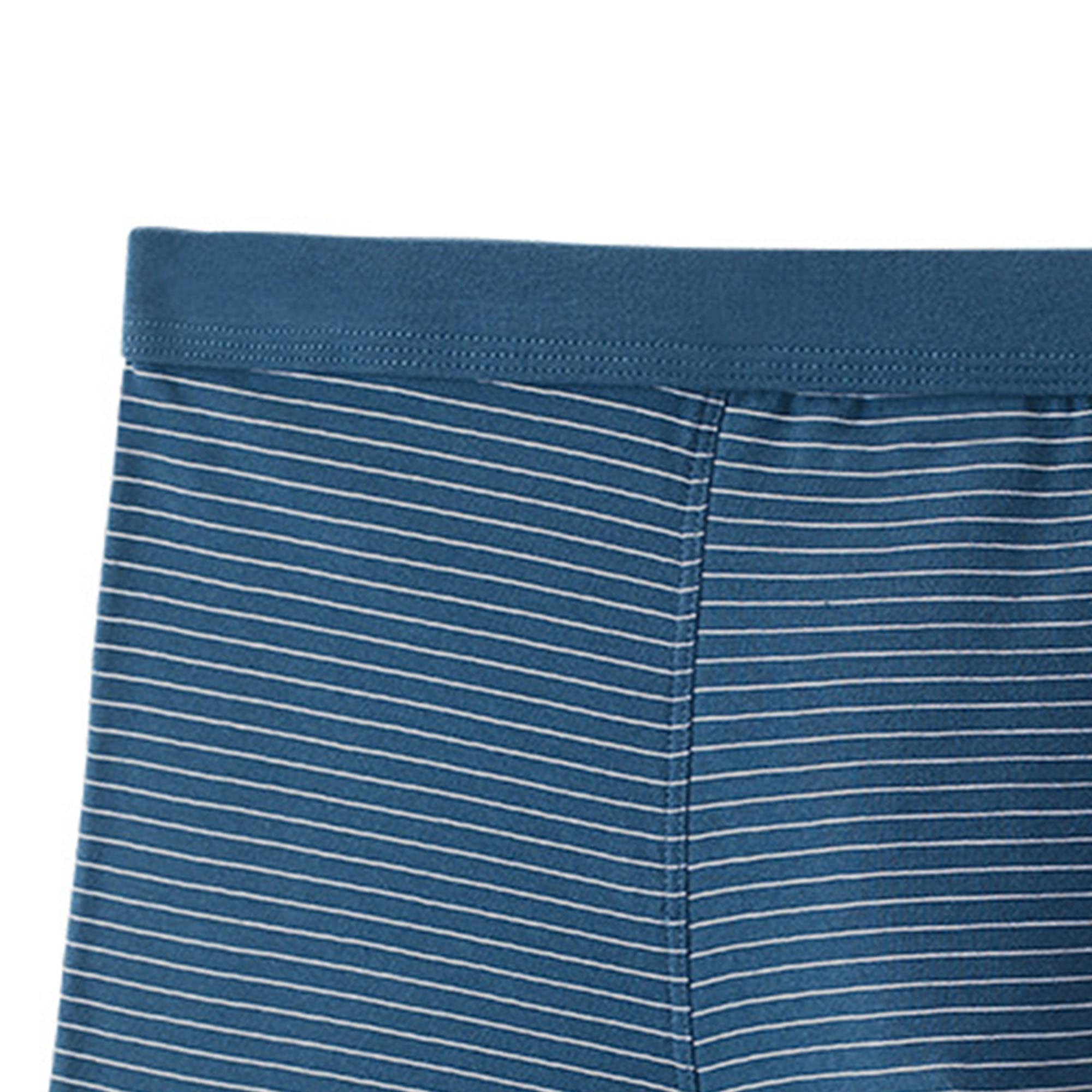 JEKE-DG Boxer classique en coton pour homme - Imprimé rayé - Taille basse - Lot de plusieurs