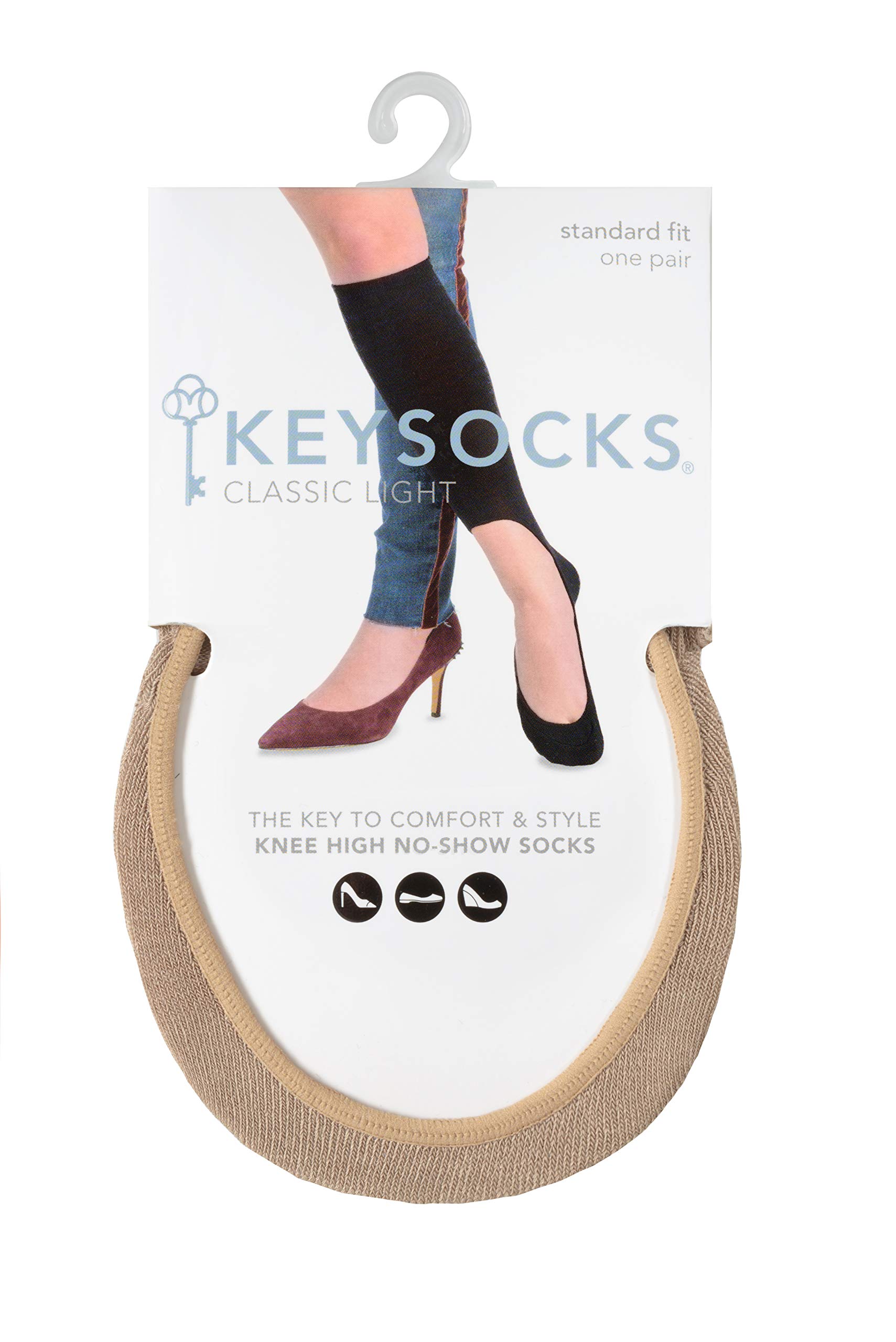 KEYSOCKSClassic Light No-Show Knee High Socks Phenomenon