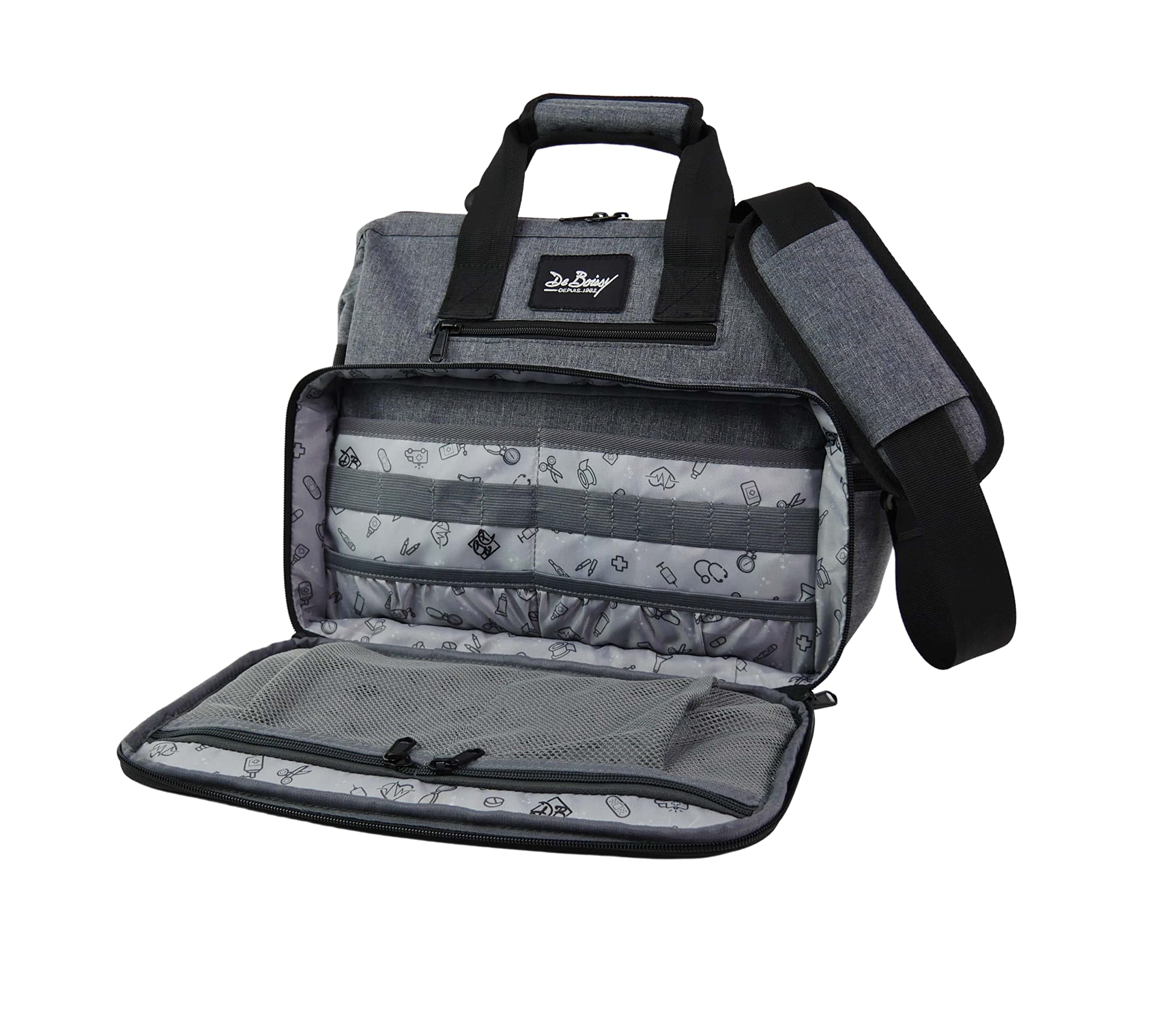 Mini Sac Médical De Boissy Eiffel, Mallette pour Infirmières, Infirmiers, Médecins, Soignants, Paramédical, Nombreux Rangements, Solide, Résistant à l’eau, Pratique, Design Tendance