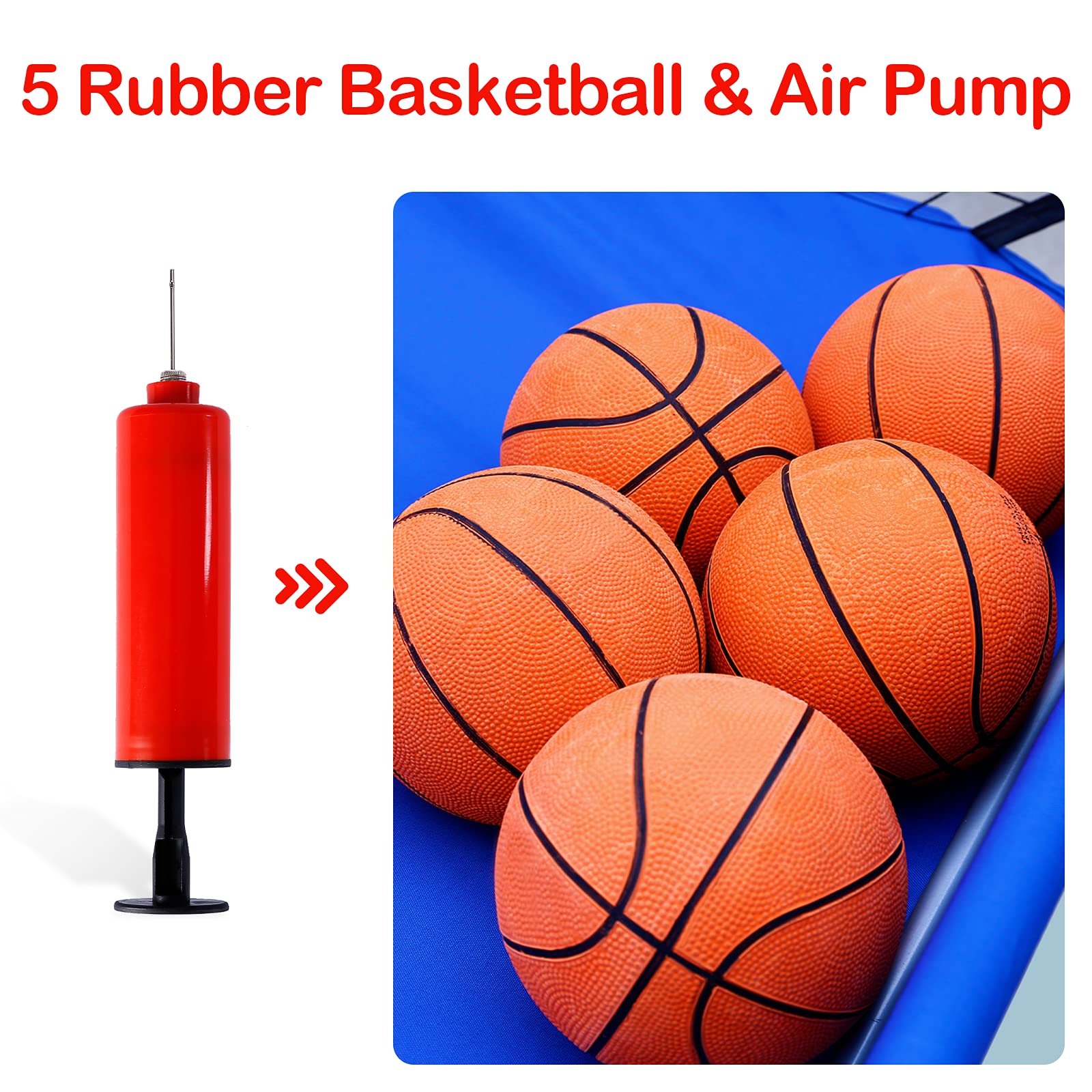 Foldable Indoor Basketball Game, Dual Shot Basketball Arcade Game with