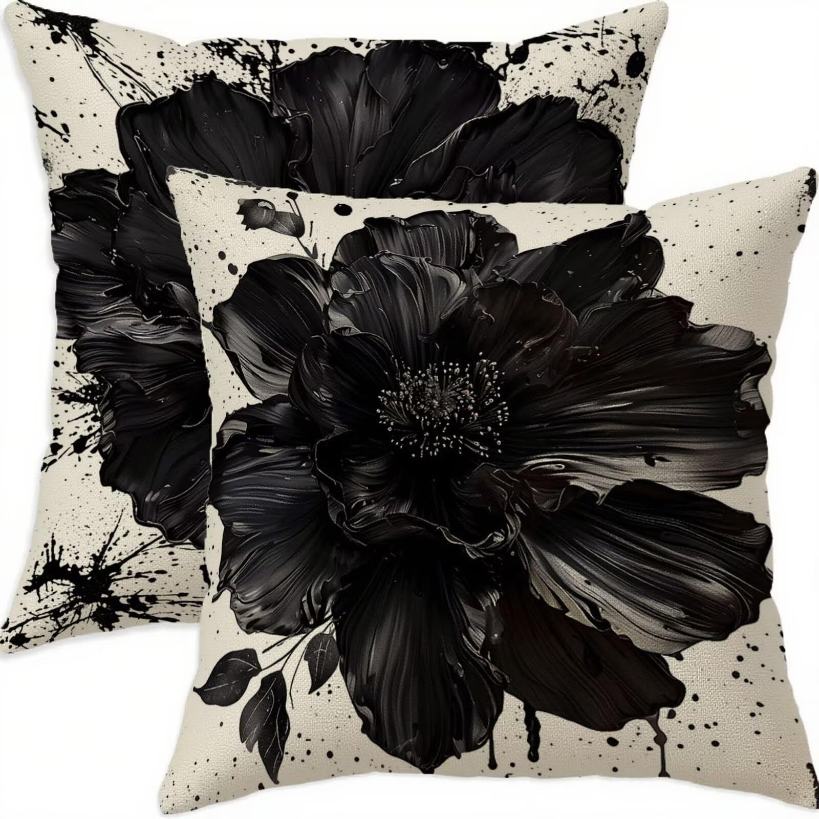 Housse coussin 70x70cm imperméable anti-tache pour canapé et extérieur