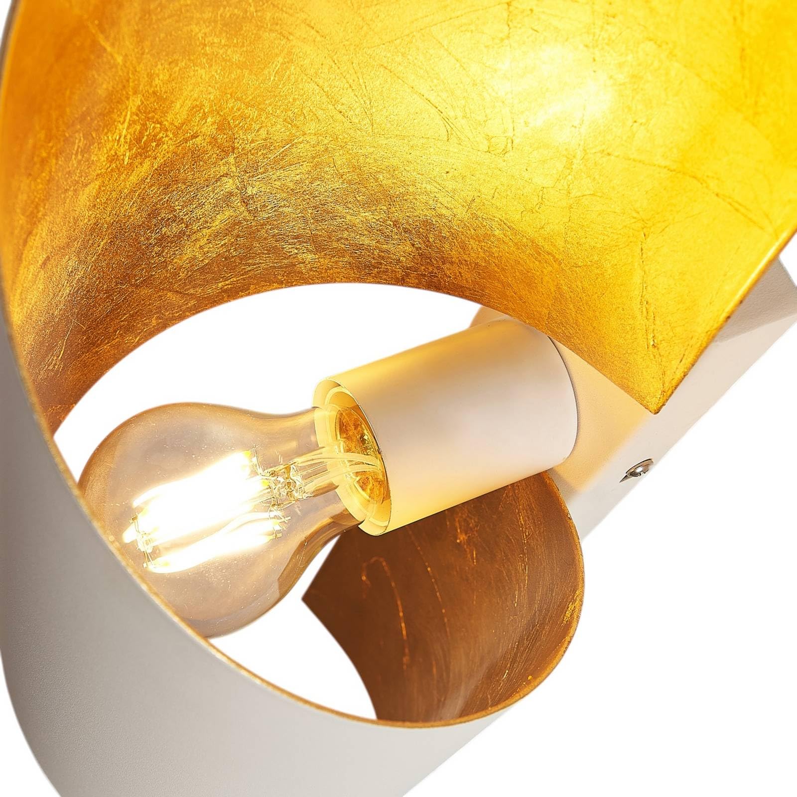 Lindby Wandleuchte, Wandlampe Innen Vanni (Modern) in Weiß aus Metall (1 flammig E27) - Wandstrahler Wandbeleuchtung Schlafzimmer/Wohnzimmer Schlafzimmerleuchte