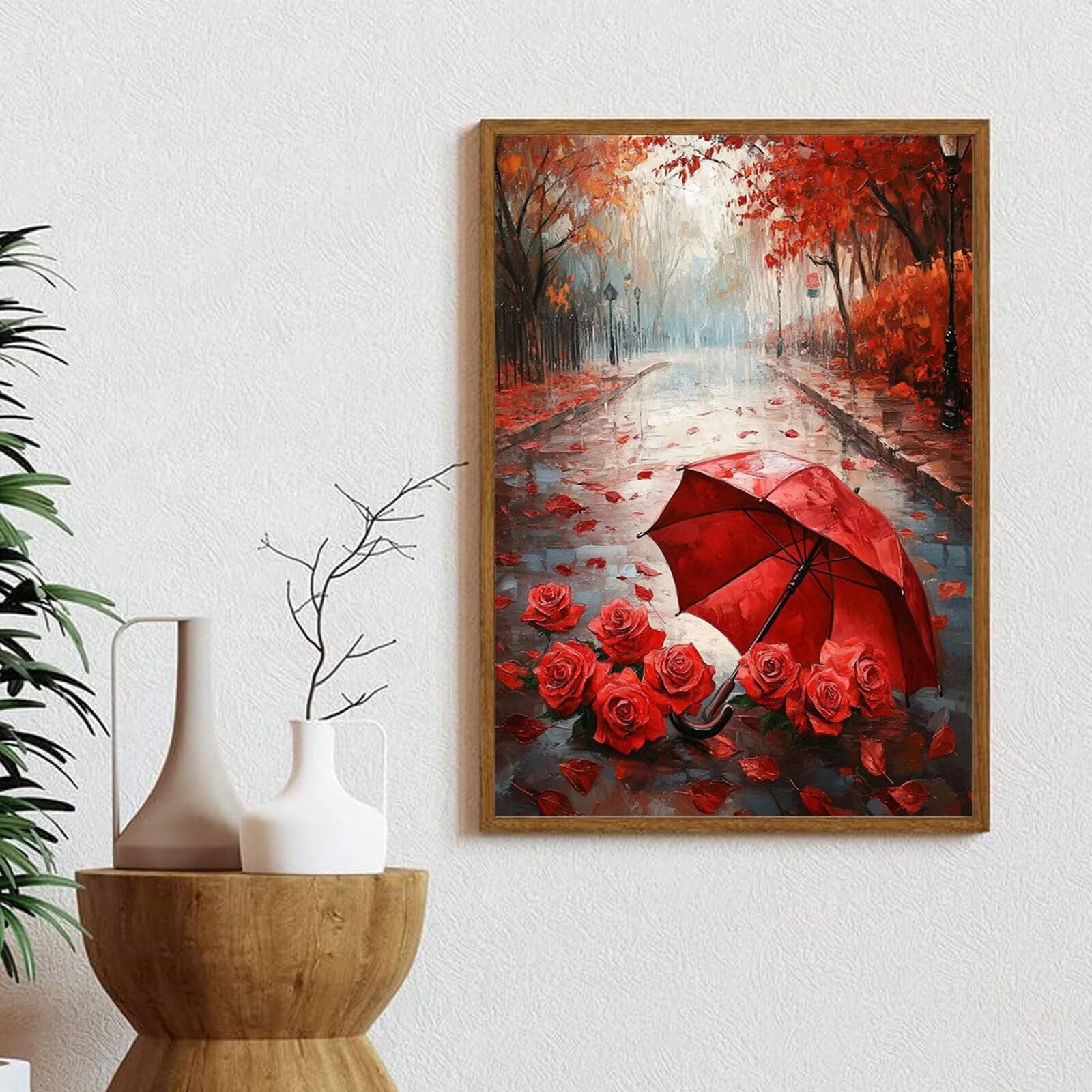 Malarstwo diamentowe, róża, diament, sztuka, zestawy jesienne, dla dorosłych, DIY, okrągłe pełne wiercenie, rękodzieło, dla dzieci, początkujących, kryształ haft krzyżykowy, klejnot, sztuka, zestawy