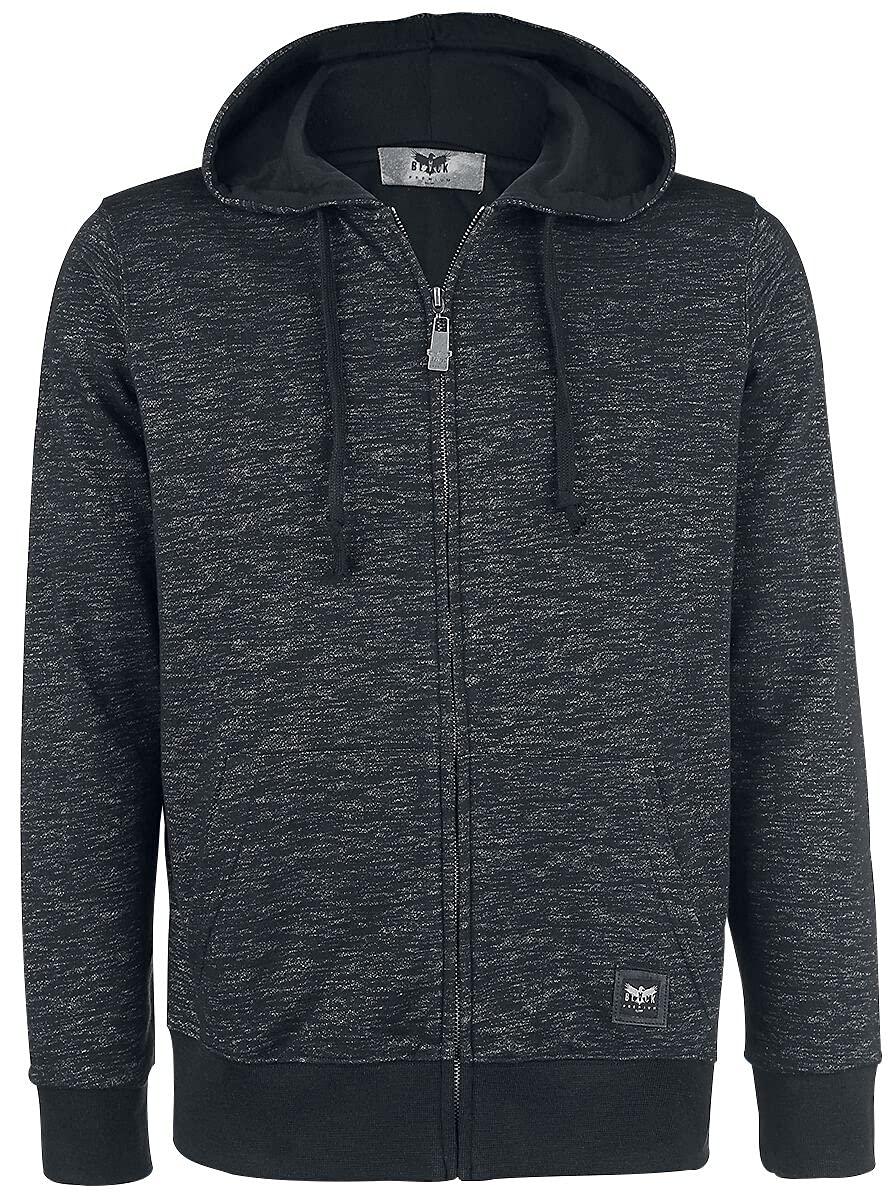 Black Premium by EMP Hombre Chaqueta Gris Oscuro con Capucha