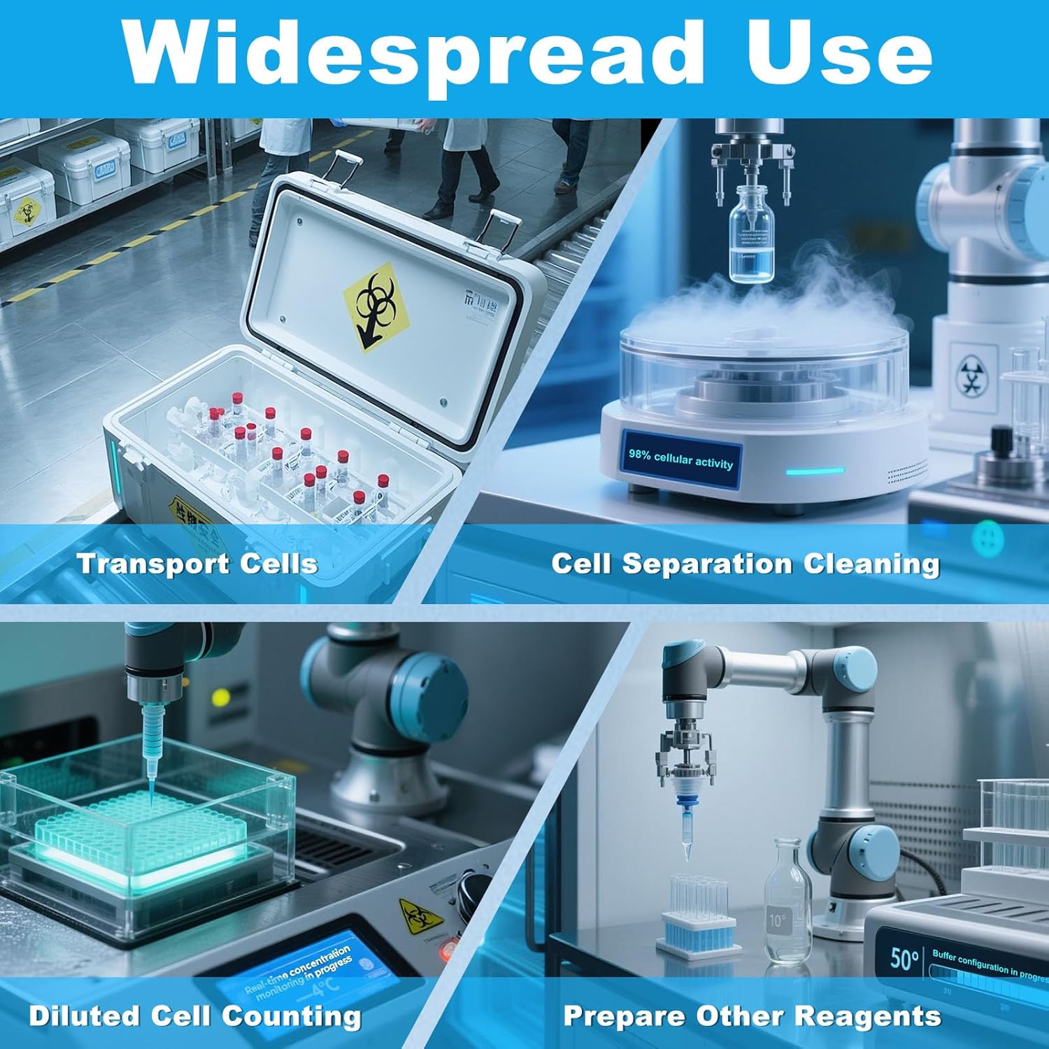 Dulbecco's Phosphate Buffered Saline, 1X DPBS Buffer Without Calcium and Magnesium, pH 7.4, 0.1μm Filtered Sterilization, 500ml/Bottle, 10 Bottle/Case