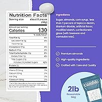 Vista 2 de Cambie Almendras Jordan Almendra blanca brillante Almendras tostadas prémium con un revestimiento de azúcar dulce Para bodas, fiestas