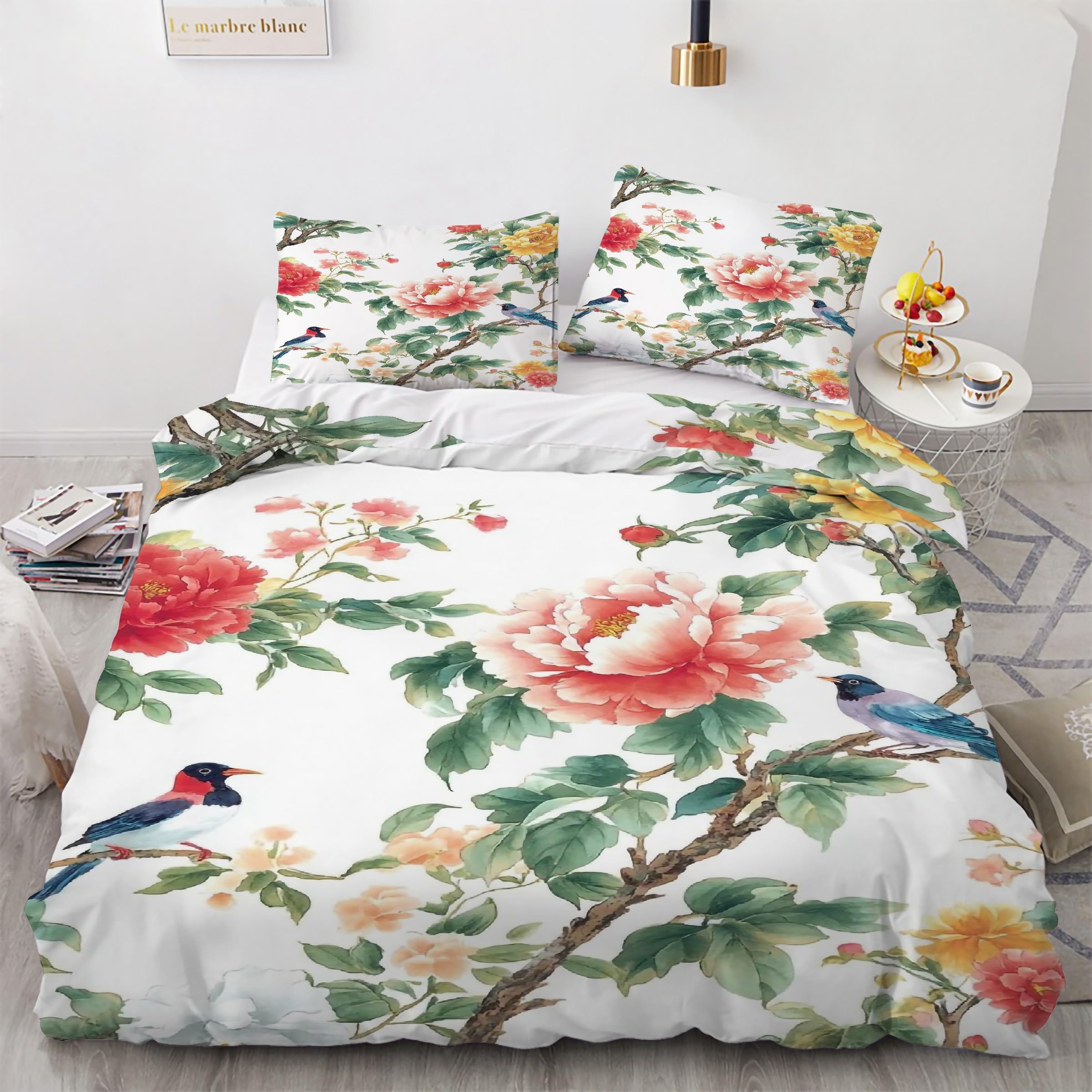 Housse de couette 200x200 microfibre douce avec fermeture éclair pratique