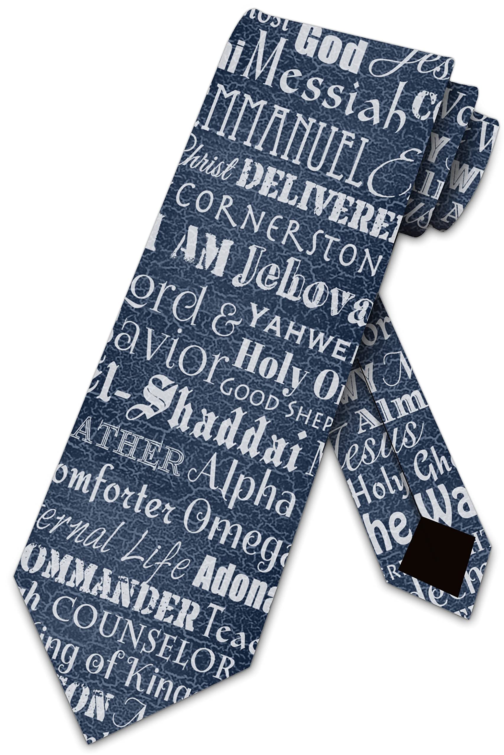 Xoovtka Men's As Pic Religious Ties Jesus Necktie Easter Tie