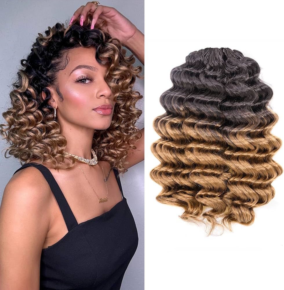 Amazon.com : ToyoTree Ocean Wave Crochet Hair - 12 Inch 8 Packs