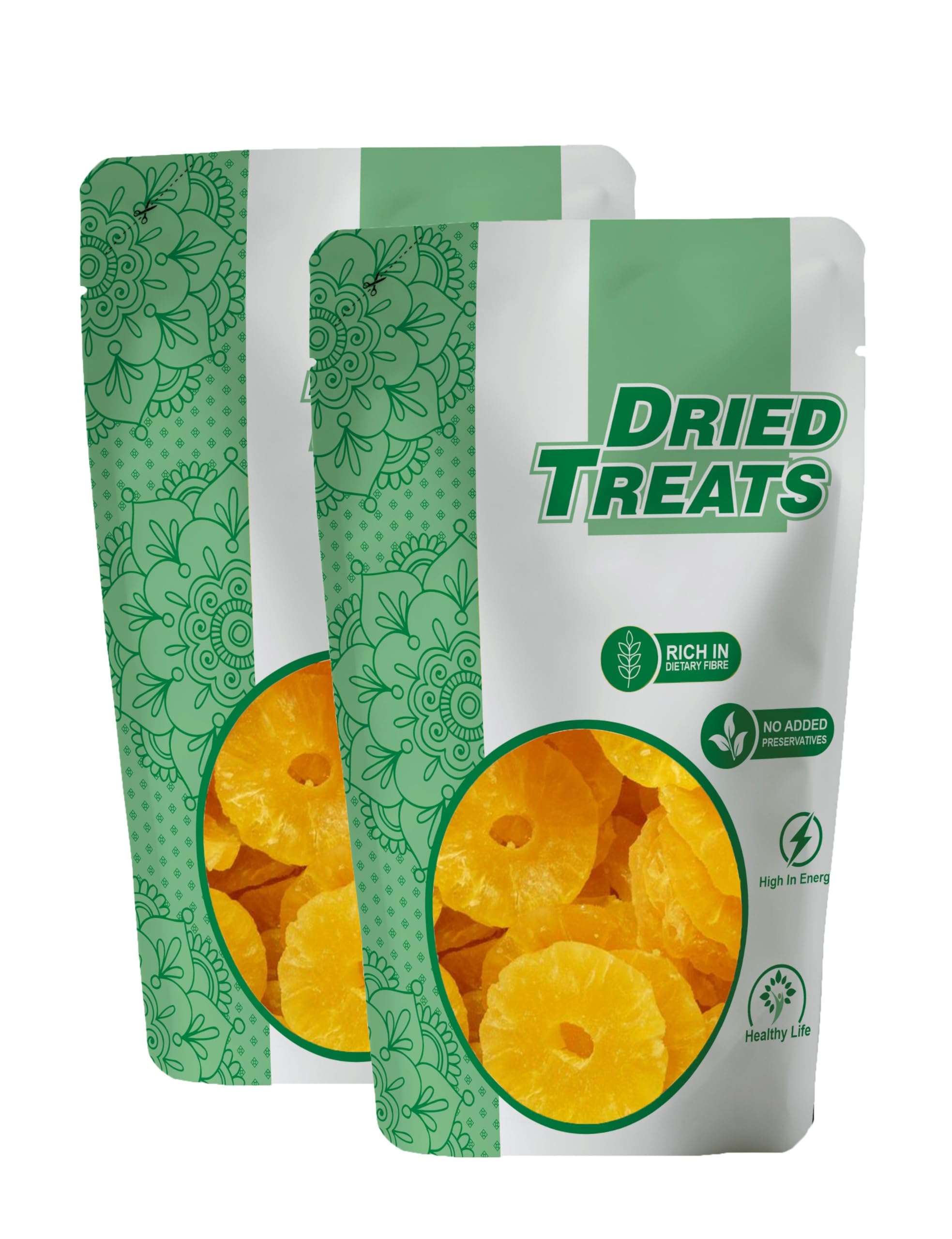 Dried Treats Dried Fruits Nuts And Seeds (Dried Pineapple Ring, 400G (2X200Gm)) (B0CN2ZVZ5Y) Amazon Price History, Amazon Price Tracker