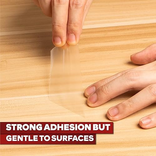 Miniatura 8 de XFasten Cinta adhesiva de doble cara transparente, extraíble, 1 pulgada por 20 yardas, paquete de 3, ideal como cinta de envoltura de regalo, para