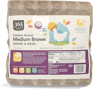 365 by Whole Foods Market Medium Brown Grade A Eggs 30 Count, 30 CT