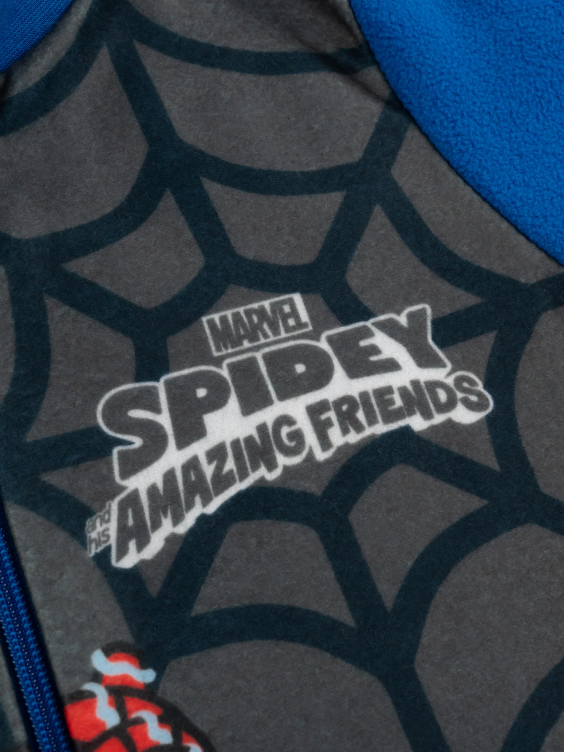 Marvel Spidey und Seine Super-FFreunde Kombinezon dla chłopców - Spiderman Kombinezon Dziecięcy Piżama Piżama z długim rękawem czerwony/niebieski