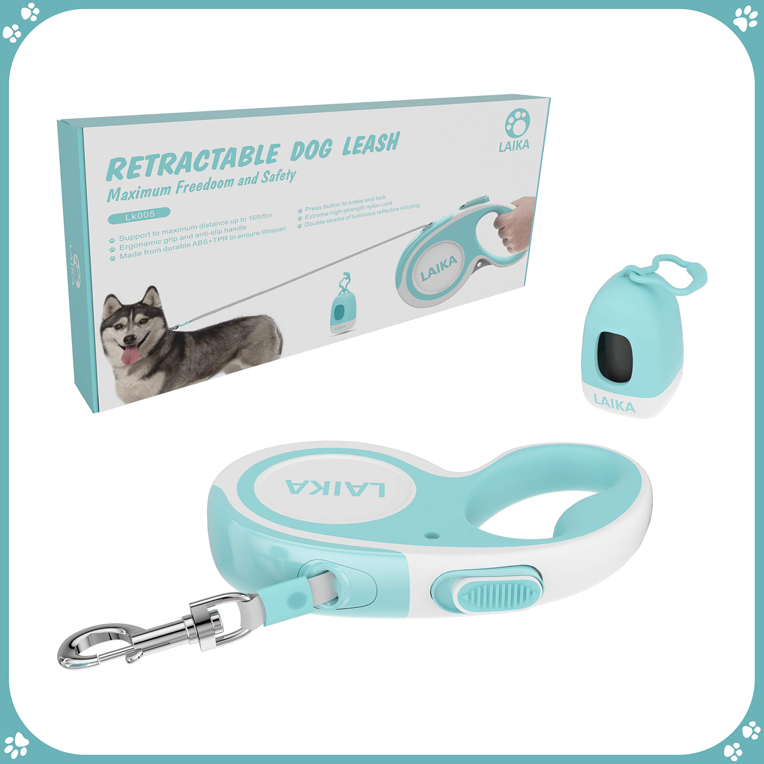 laika retractable dog lead