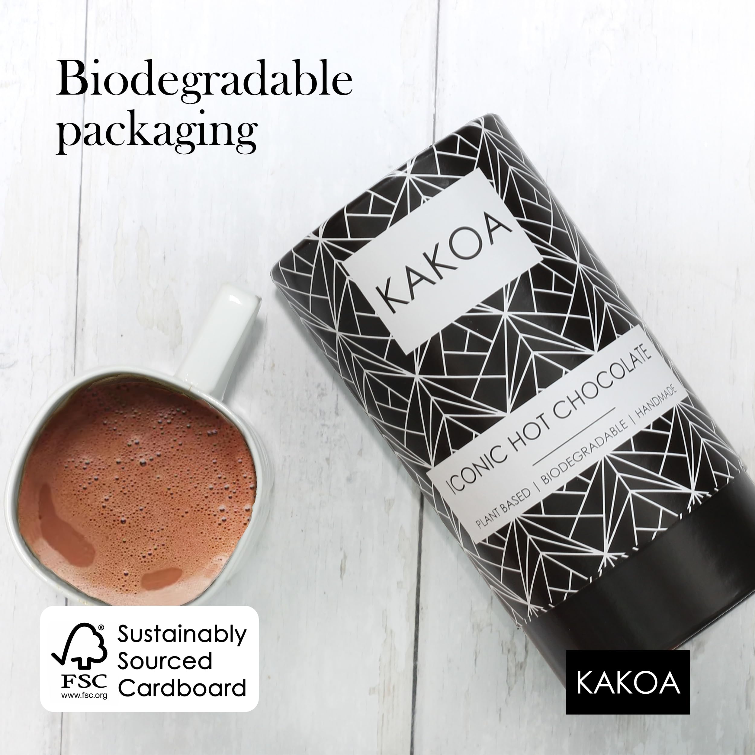 Kakoa Iconic Vegan Hot Chocolate - Rich West African Cocoa