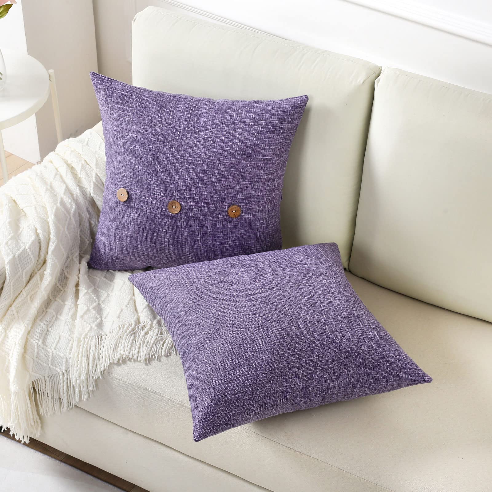 Aazon.co: Qanatz Terracotta Cozy Soft Throw Pillow Covers Decorative Chenille Square Couch