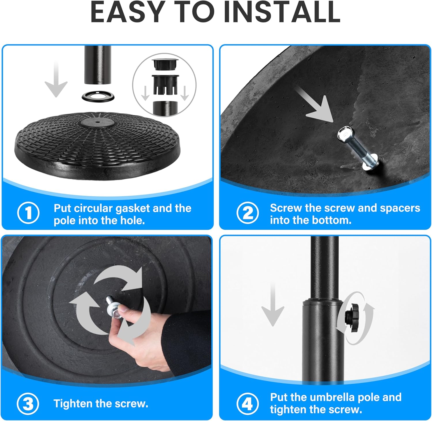 Sturdy Shade: A Review of the Simple Deluxe 17.72" Patio Umbrella Base