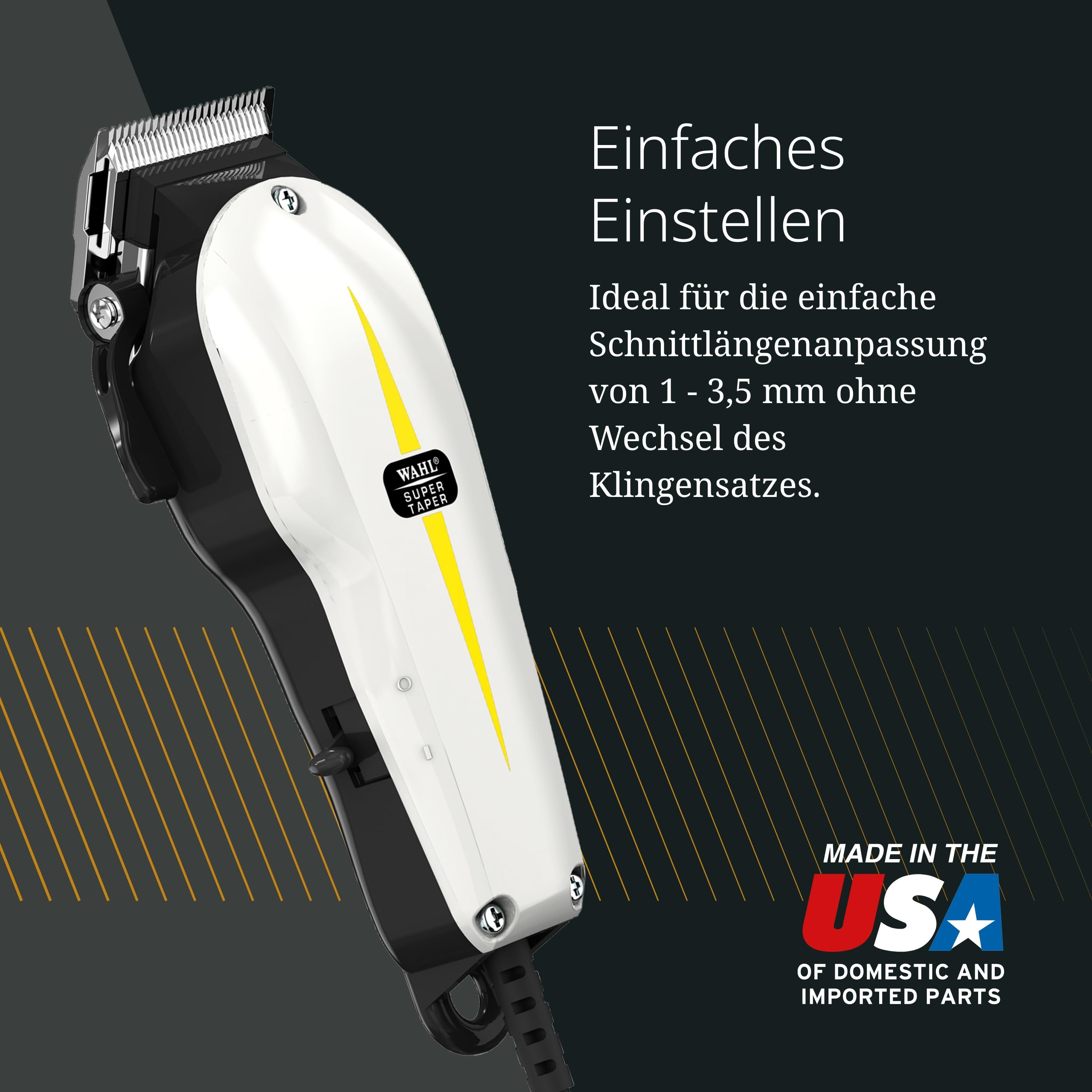 Hair clipper SuperTAPER bla/whi EU MIH