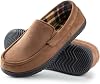 RockDove Alexander Men's Comfort Slippers with Breathable Flannel Lining & Non-Slip Memory Foam Sole