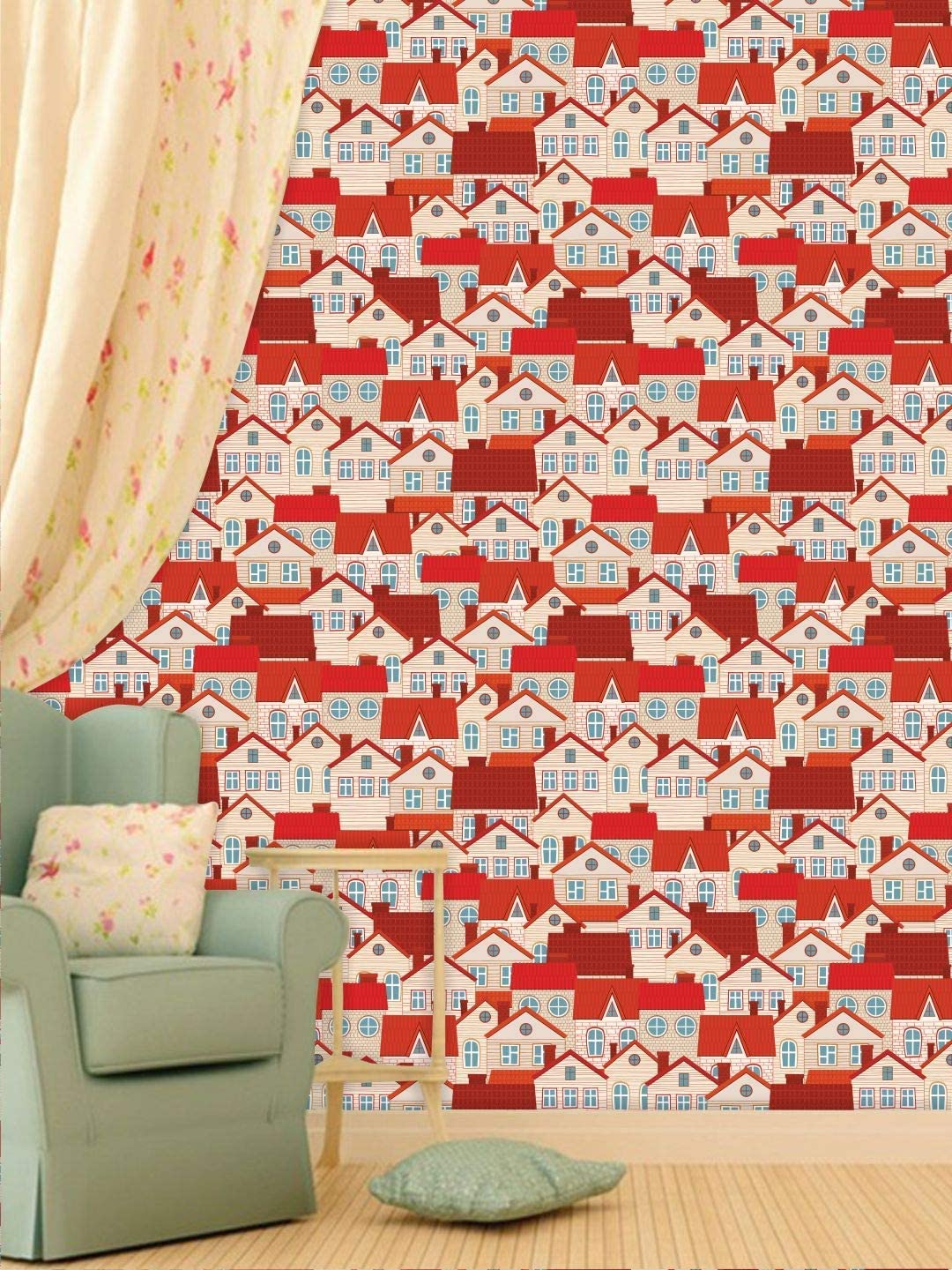 PRINTELLIGENT Wallpaper Self Adhesive Water Proof All Weather for