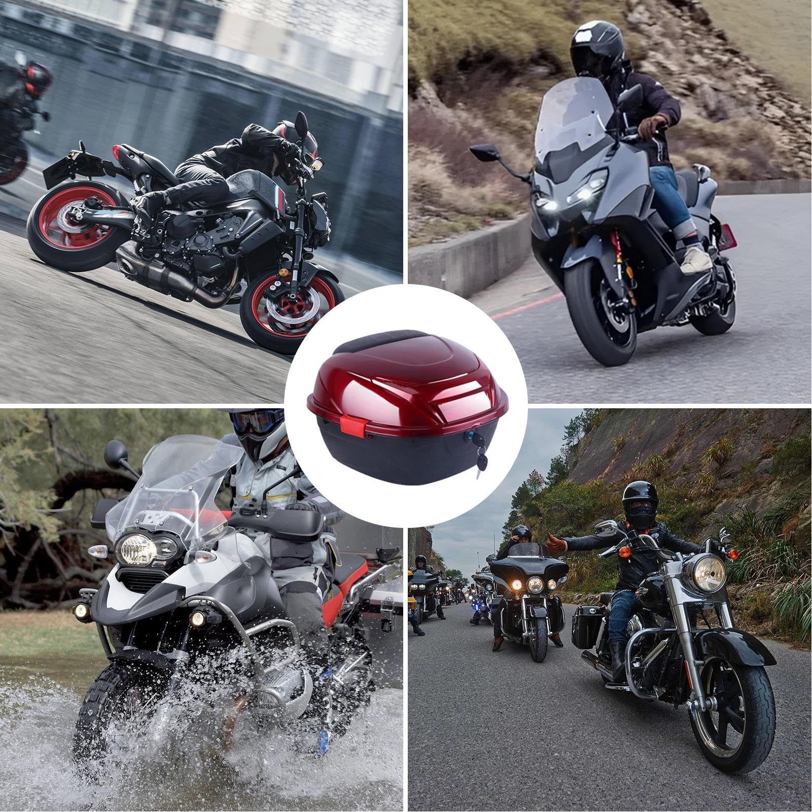 Pudełko na bagażnik motocyklowy, pudełko do przechowywania do organizacji