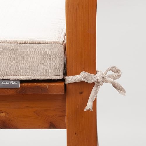 Miniatura 5 de Magpie Fabrics Cojín cuadrado impermeable para silla para interiores y exteriores, 18 x 18 x 2.5 pulgadas, paquete de 2, cojines de asiento