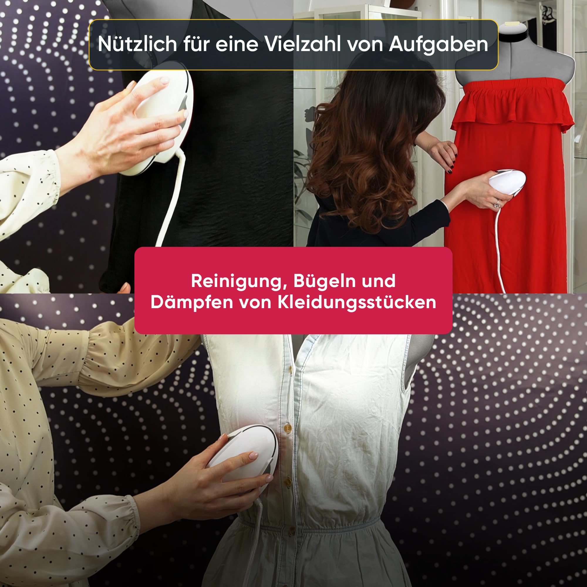 Nähpuppe für Schneiderinnen Ausstellung, höhenverstellbar Frau einziehbar Mannequin, Brustumfang 44-52 Euro, Ergonomisches Design mit Größe Fixatoren, 13 Elemente, Größe L-XXXL (Grau)