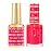 DND DC Gel Polish Set, Pink Collection, UV/LED GelPolish and Air Dry Nail Lacquer, Matching Chip-Free Polish Duo, 011 Pink Birthday, 0.5 Fl Oz Each