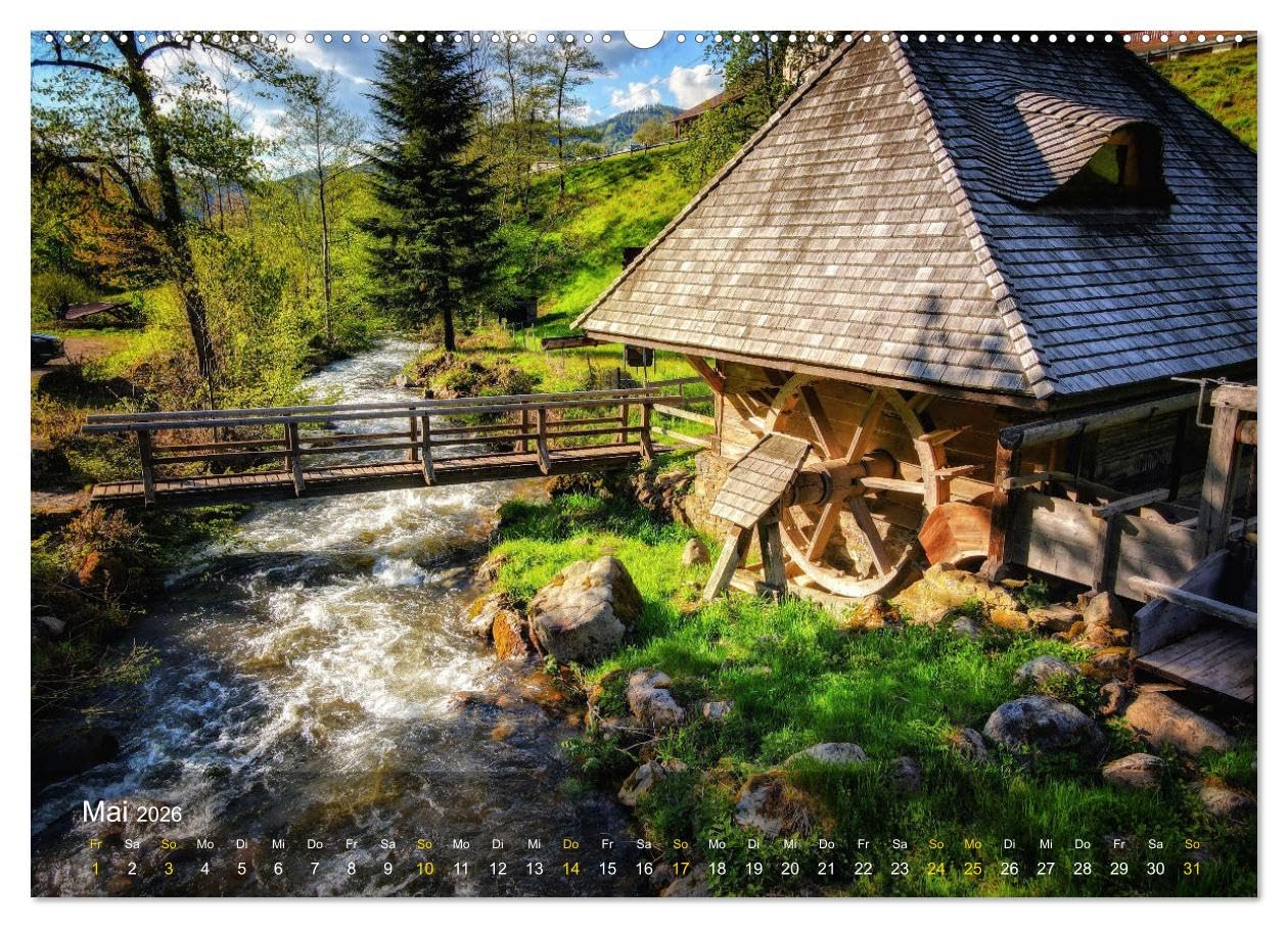 Faszination Schwarzwald (hochwertiger Premium Wandkalender 2026 DIN A2 quer), Kunstdruck in Hochglanz: Sehnsuchtsorte im Schwarzwald neu entdeckt (CALVENDO Orte)