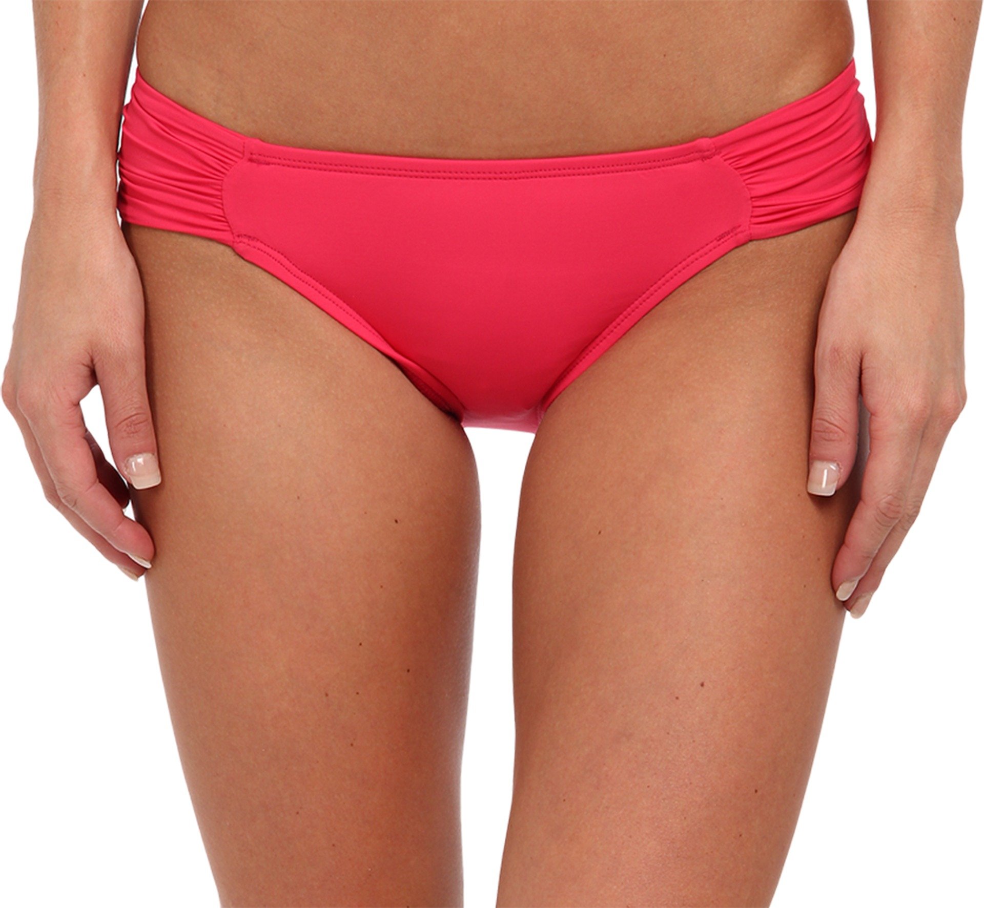 la blanca Women's Core Solid Tab Side Hipster Bikini Bottom Dragonfruit 6-picture-27
