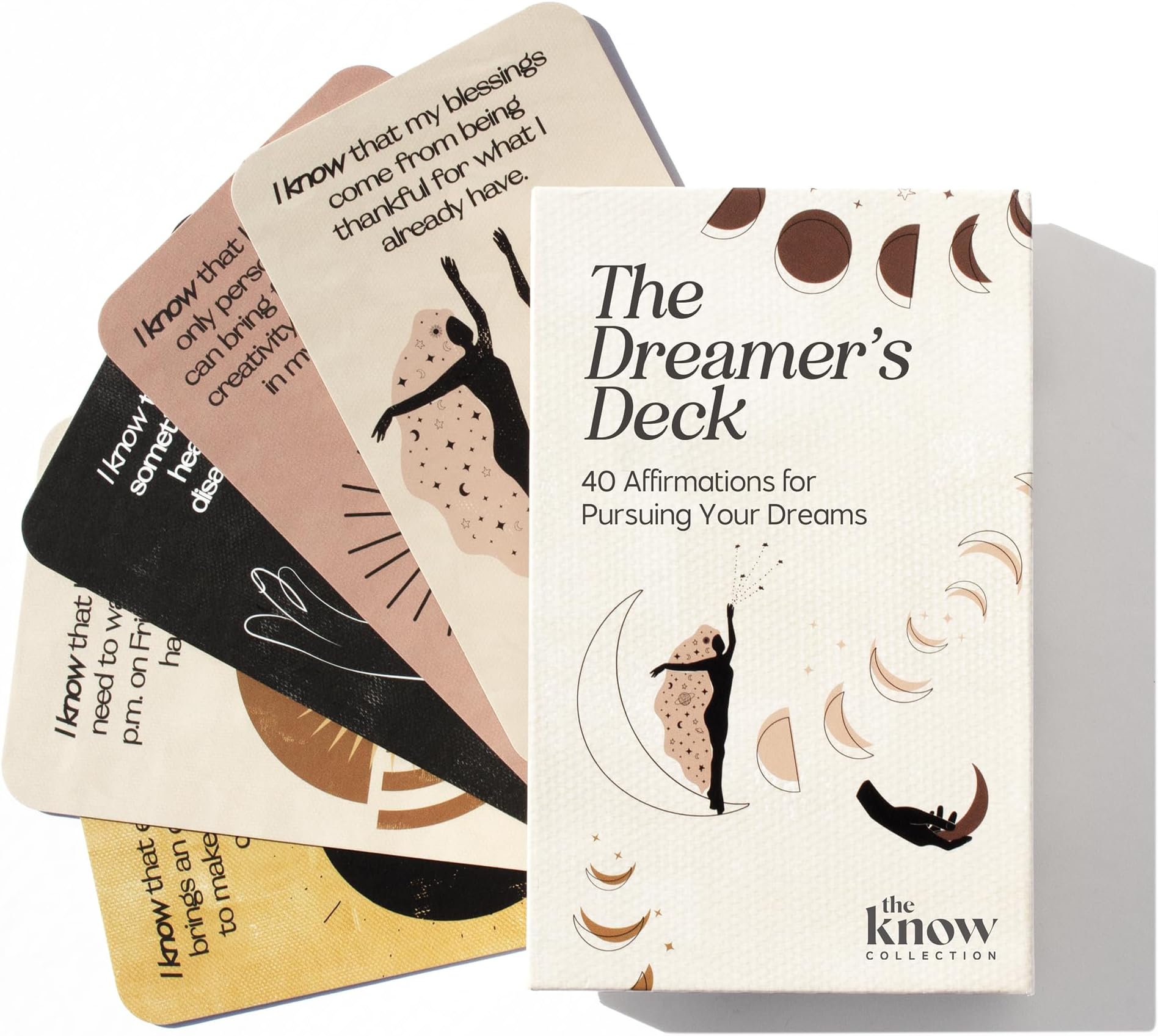 I Know Collection Affirmation Cards – Positive Affirmations Cards with Self-Empowering Quotes – Motivational Cards for Women and Men – Encouragement Cards for Positive Thinking, Mindfulness – 40 Cards