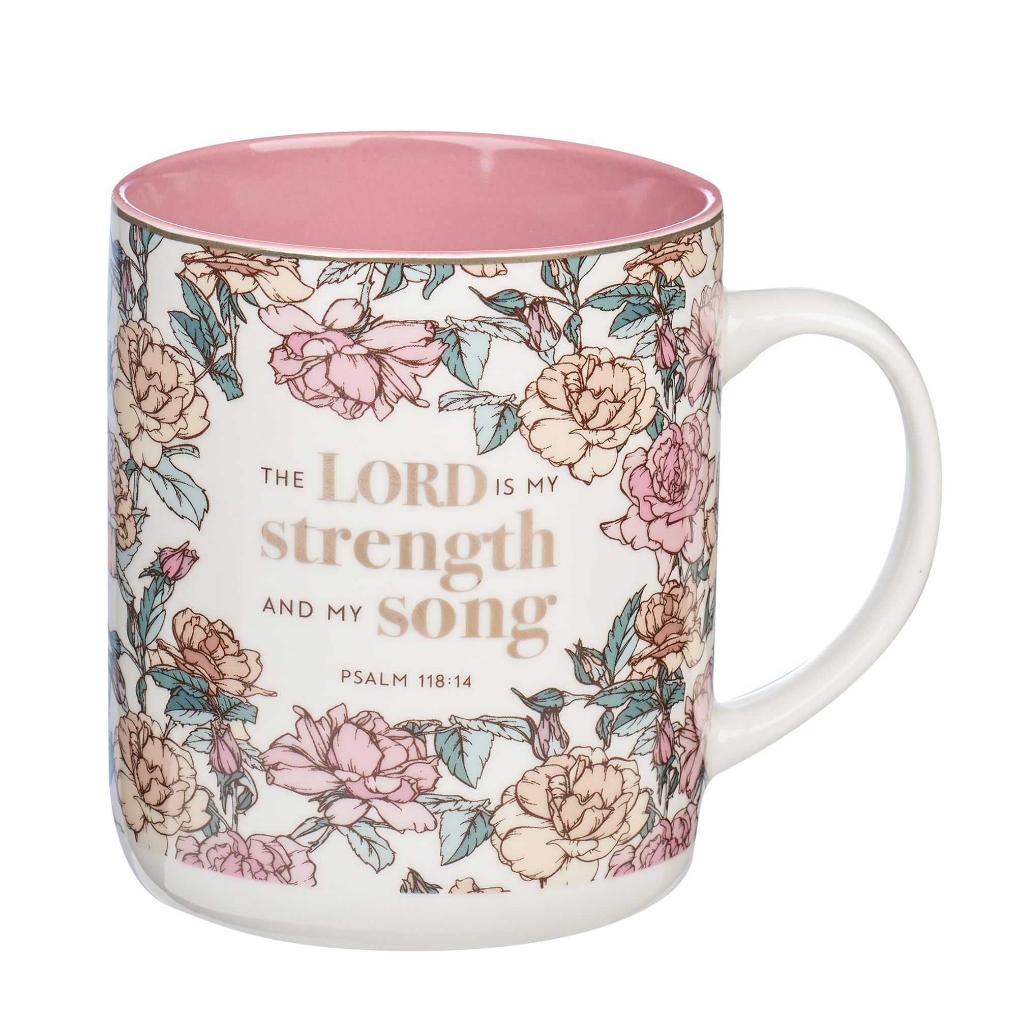 Tazza a forma di cuore floreale – Tazza da caffè in ceramica con manico rosa - Italia