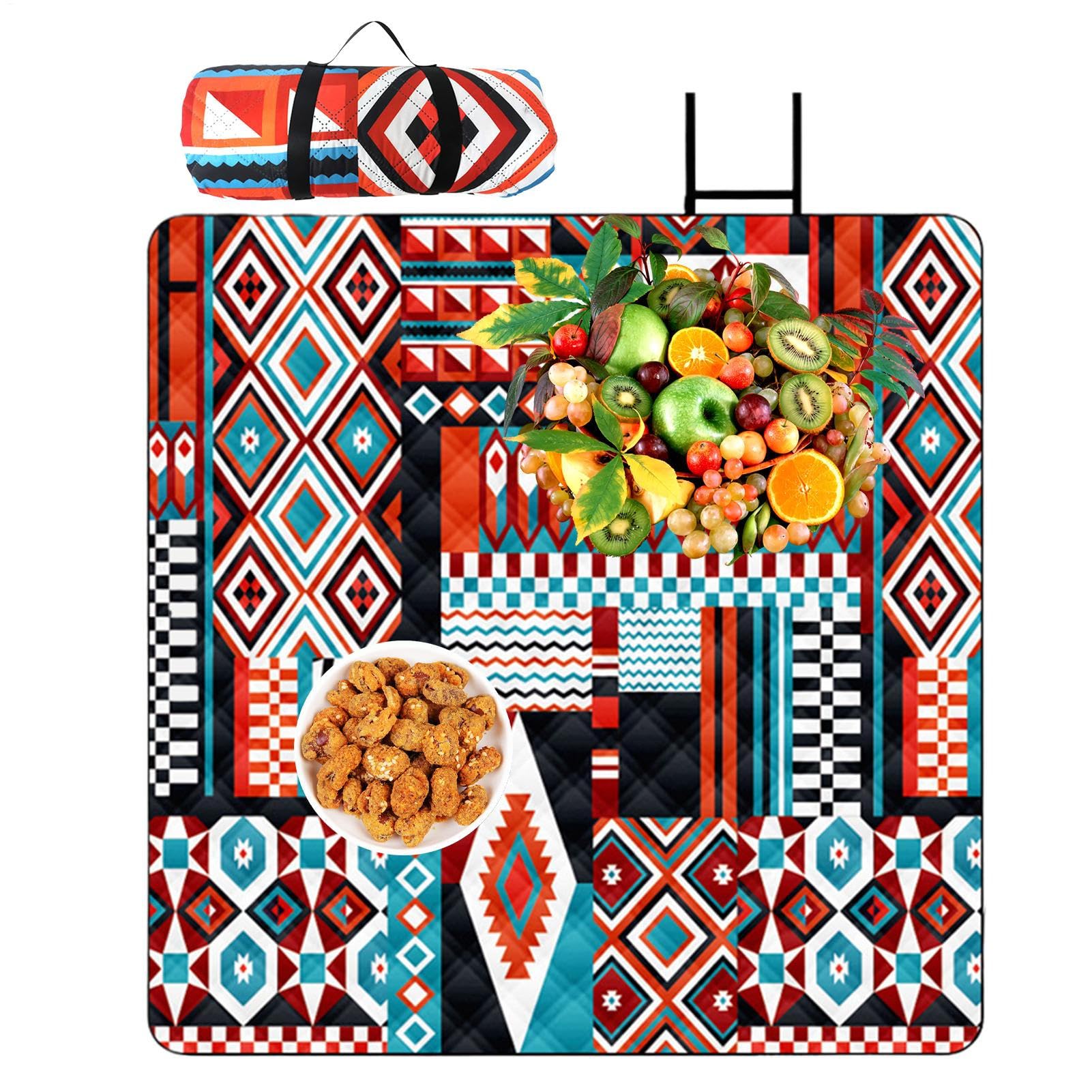 Tapis de camping anti-sable imperméable grand format et couverture pique-nique de plage