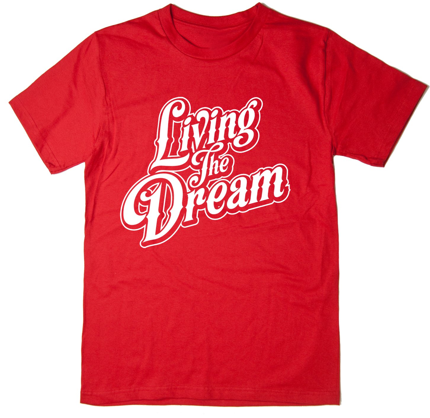 Rocket Fuel Clothing Men's Red Rocket Fuel 'Living The Dream' Funny Printed T-Shirt - Xxl