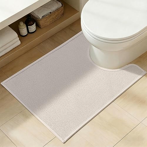 Miniatura 32 de YIHOUSE Alfombras y Alfombrillas de Baño de 16x24, Antideslizantes de Secado Rápido para Baño Absorbentes Ultra Delgadas Lavables a Máquina que