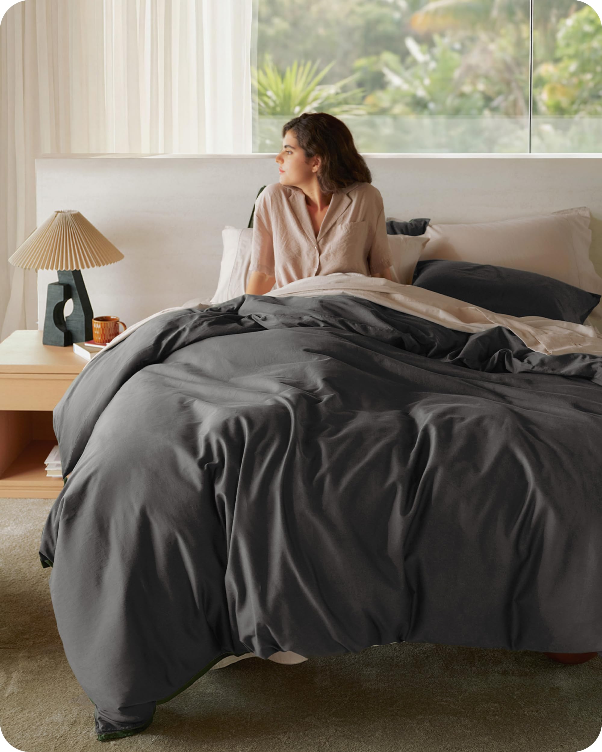 Bedsure 100% Organic Cotton Duvet Cover