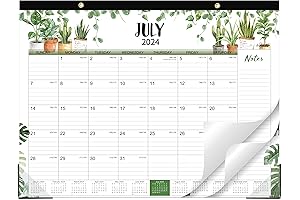2024-2025 Desk Calendar: Empower Your Planning with Botanical Beauty