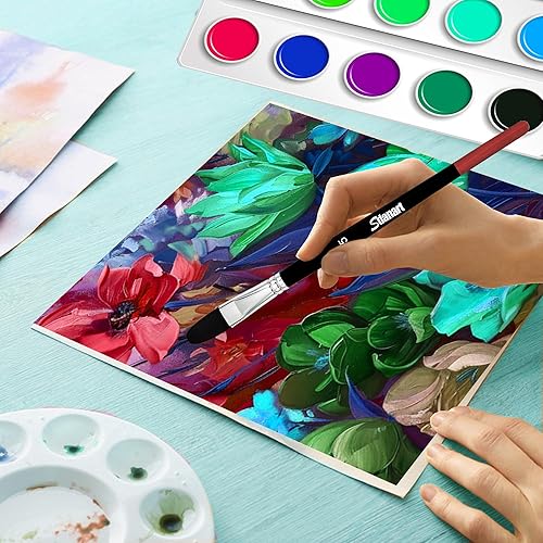 Miniatura 3 de Filbert - Juego de pinceles de pintura, 15 piezas de diferentes tamaños, pinceles de artista para acuarela, acrílico, detalles de tinta de aceite de