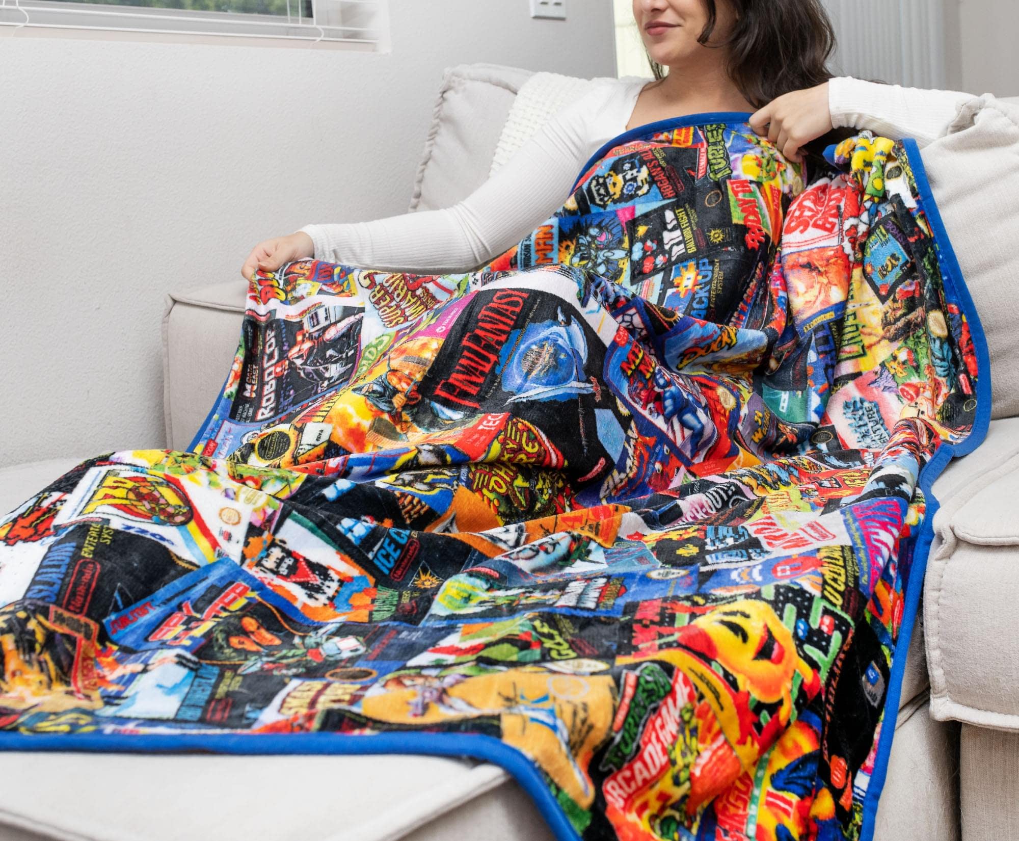 Amazon.com: 8-Bit Armageddon Retro Video Games Fleece Throw