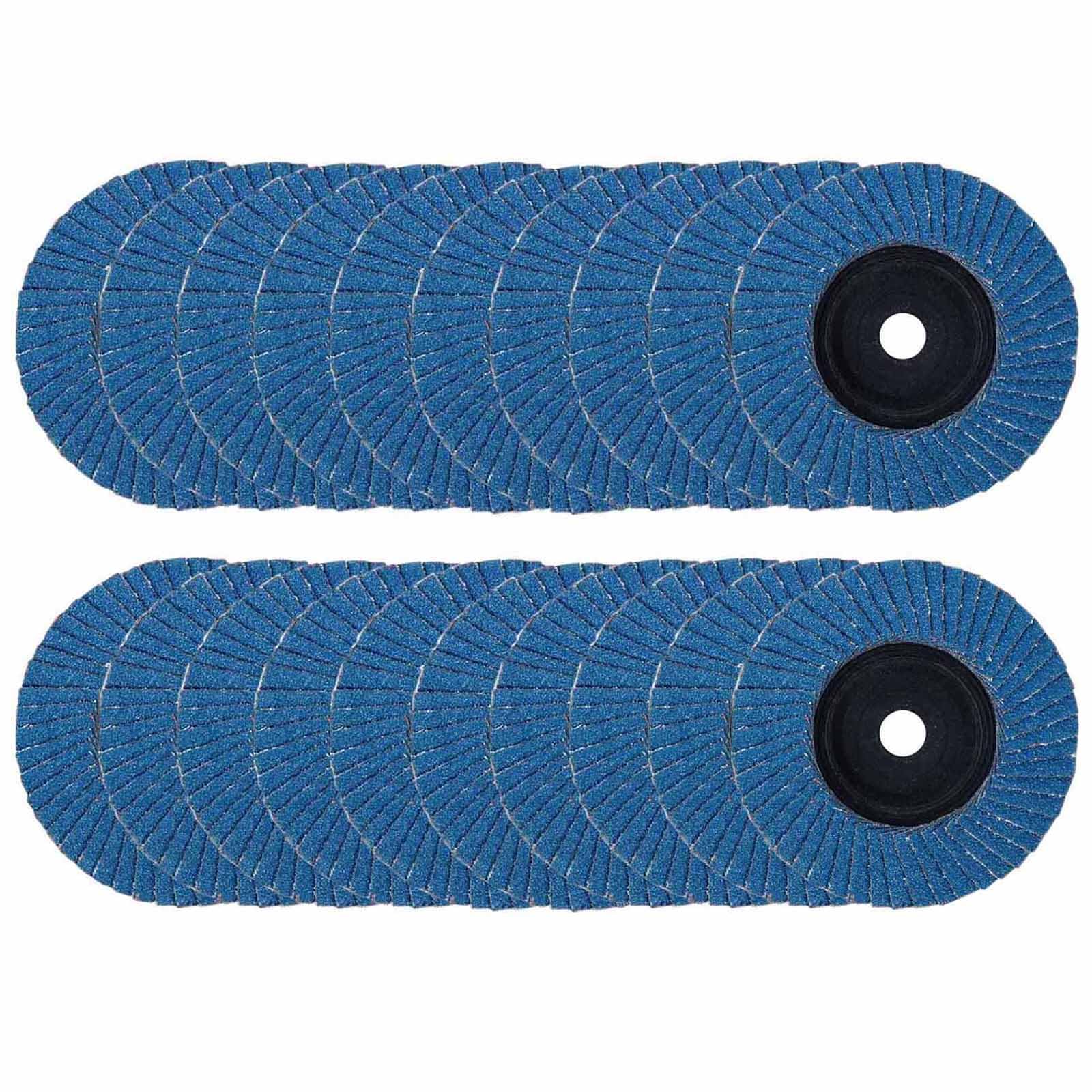 100 Dischi Lamellari Grana 60 - 115x22mm Per Smerigliatrice Angolare - Foto 2