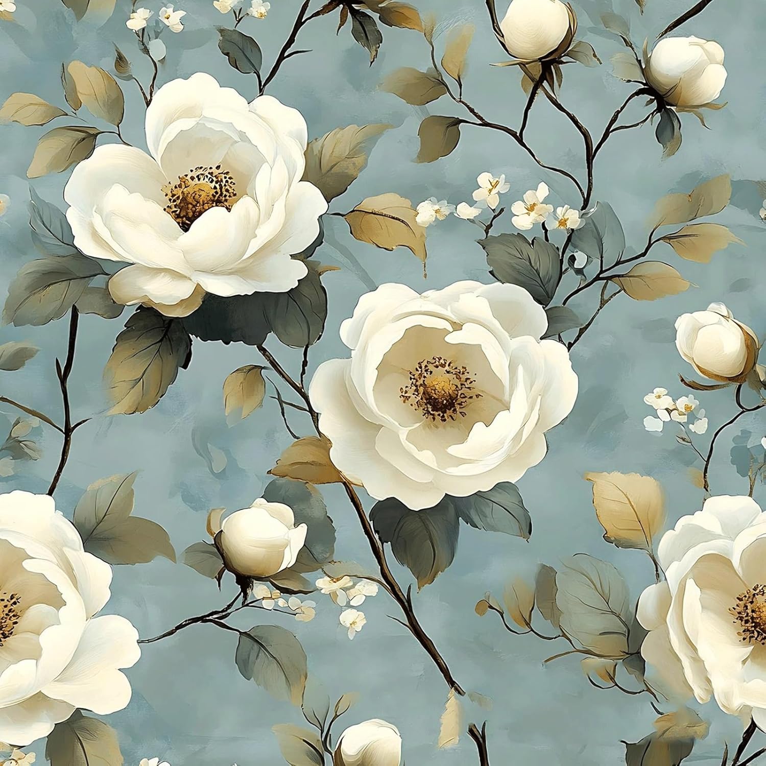 Retro Peel-and-Stick Wallpaper Self-Adhesive Wall Covering for Apartment Decor Easy-Peel Contact Paper Suitable for Apartments (A,Large)