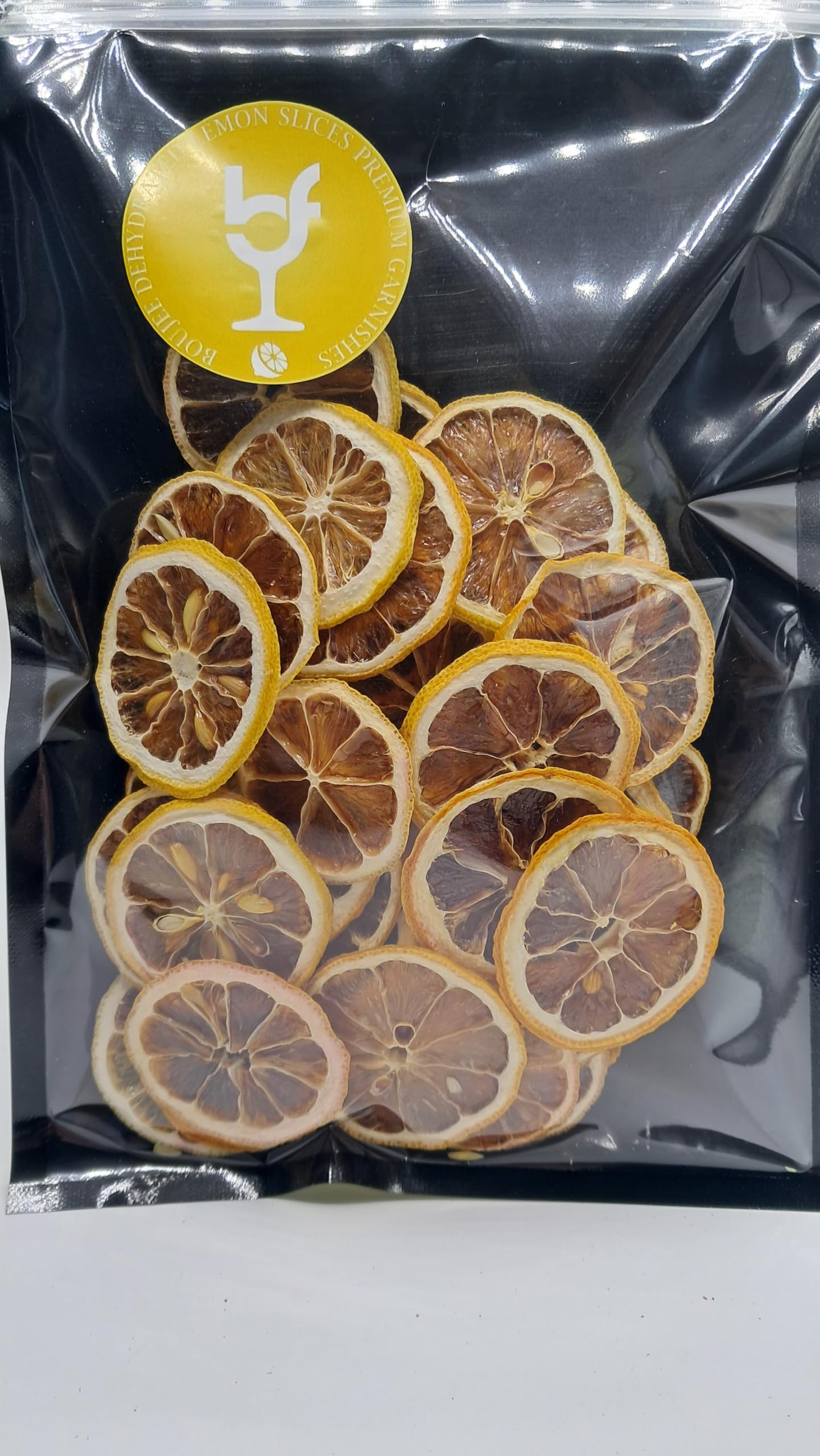 Rebanadas deshidratadas de primera calidad, bolsa grande de más de 40 piezas, 100 % natural, sin azúcar, ruedas de limón secas, cócteles, infusiones de té sin alcohol, desiertos, fabricación de jabón