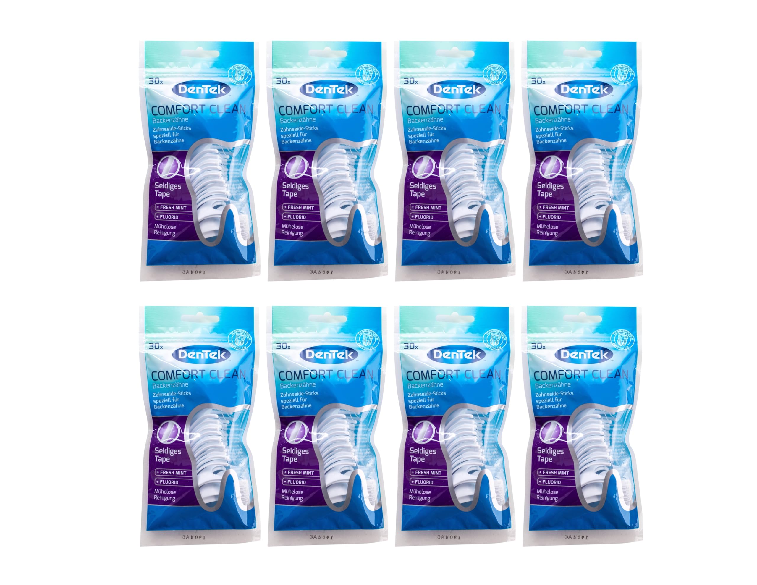 8 x DenTek Comfort Clean Patyczki z nicią dentystyczną